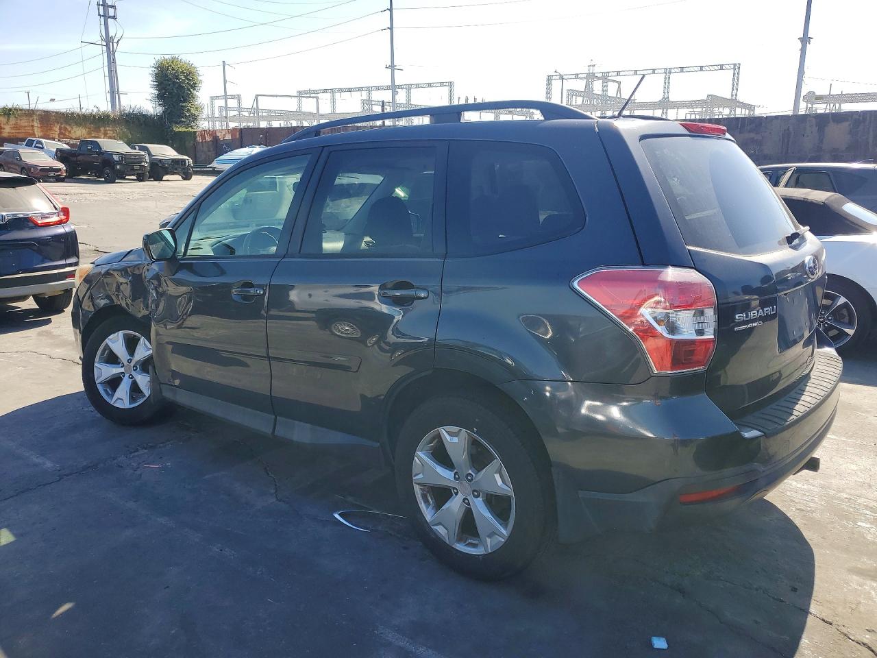 2015 Subaru Forester 2.5i Premium Gray vin: JF2SJADC8FH512262
