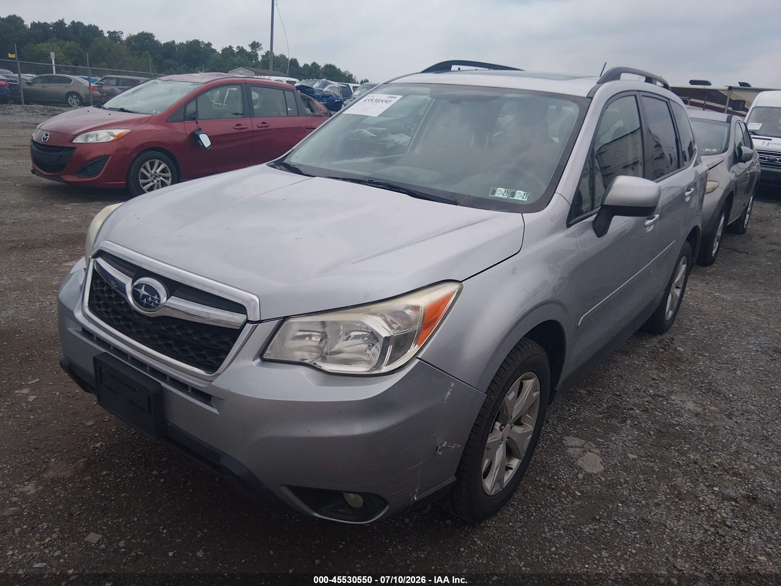 2015 Subaru Forester 2.5i Premium Silver vin: JF2SJADC8FH518319