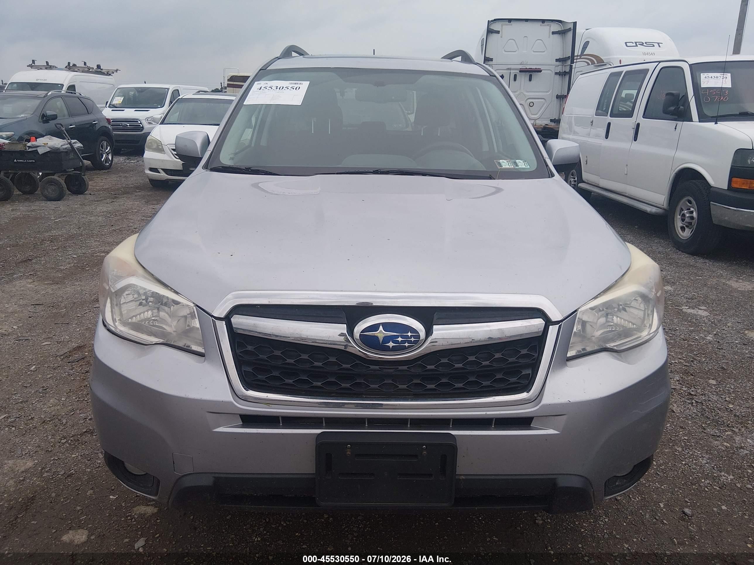 2015 Subaru Forester 2.5i Premium Silver vin: JF2SJADC8FH518319