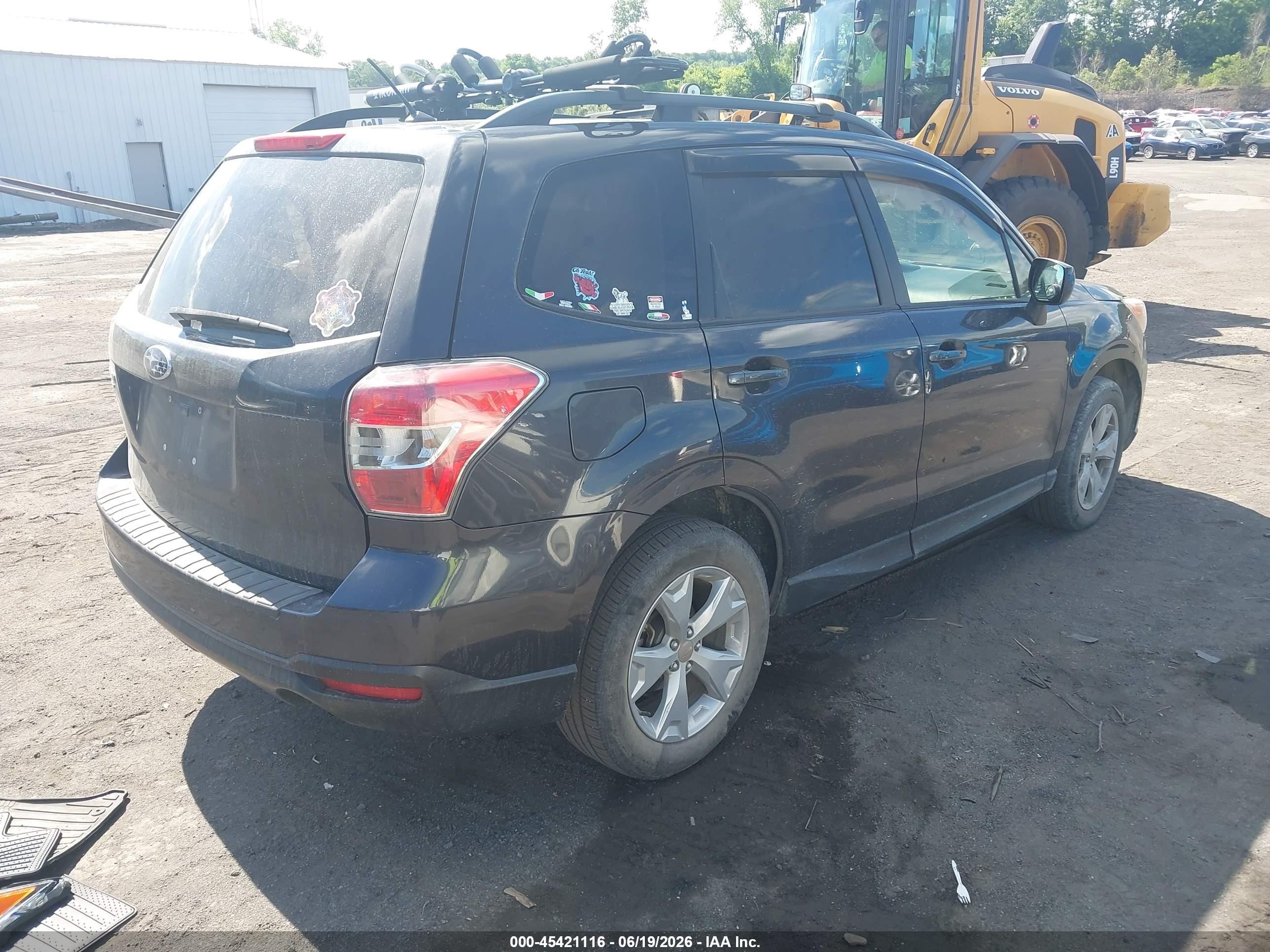 2015 Subaru Forester 2.5i Premium Серый vin: JF2SJADC8FH523150