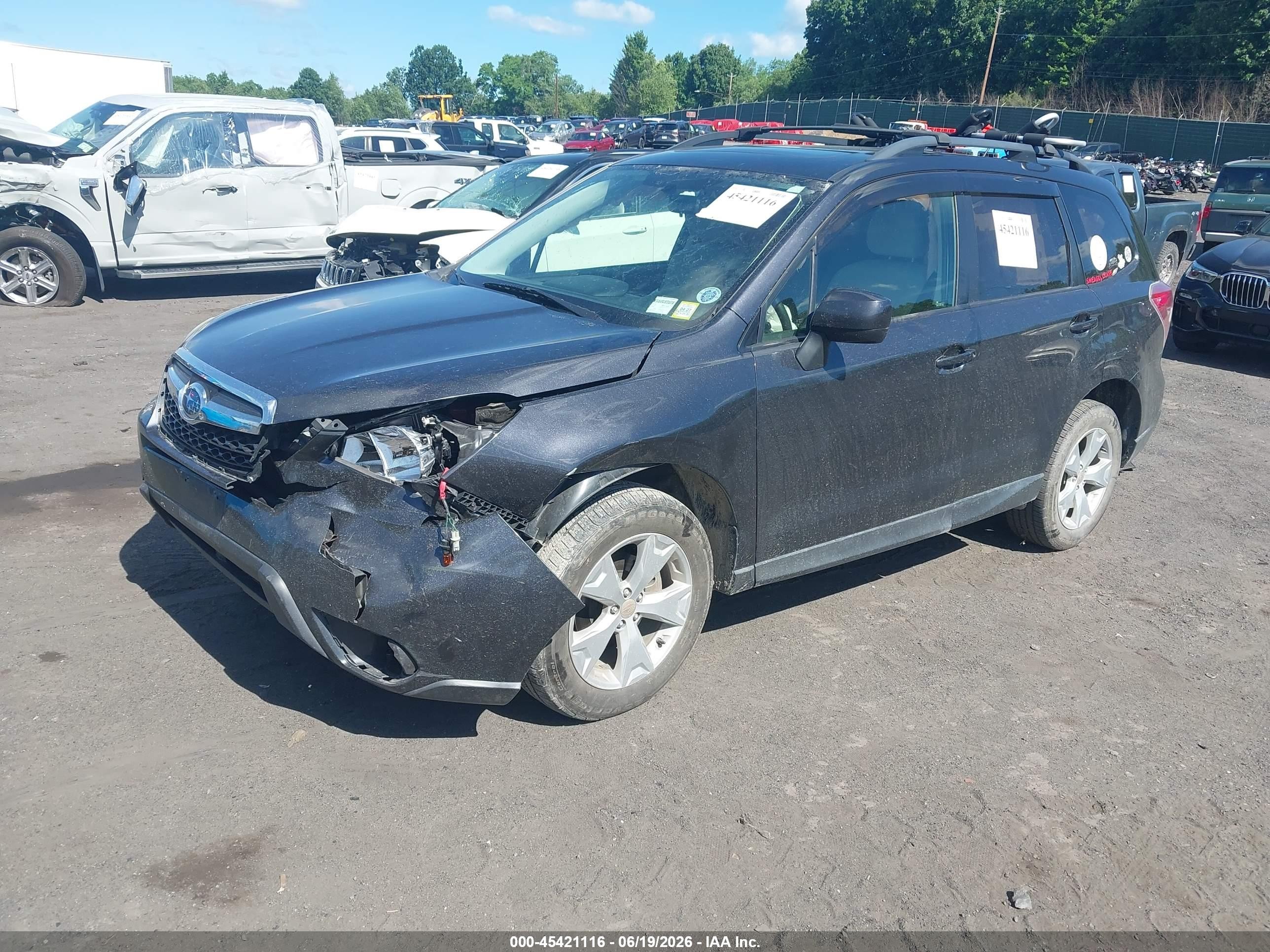 2015 Subaru Forester 2.5i Premium Серый vin: JF2SJADC8FH523150