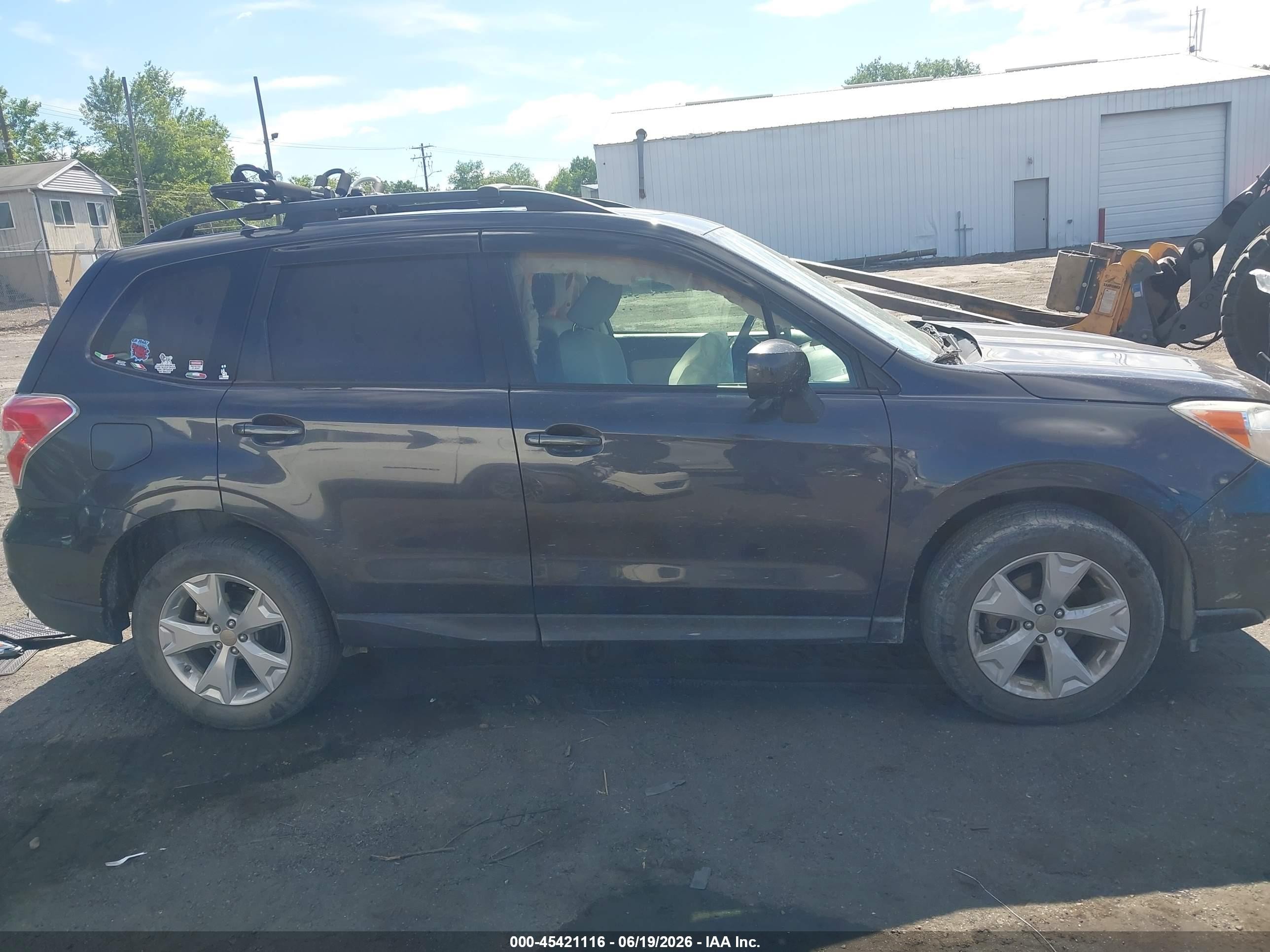 2015 Subaru Forester 2.5i Premium Серый vin: JF2SJADC8FH523150