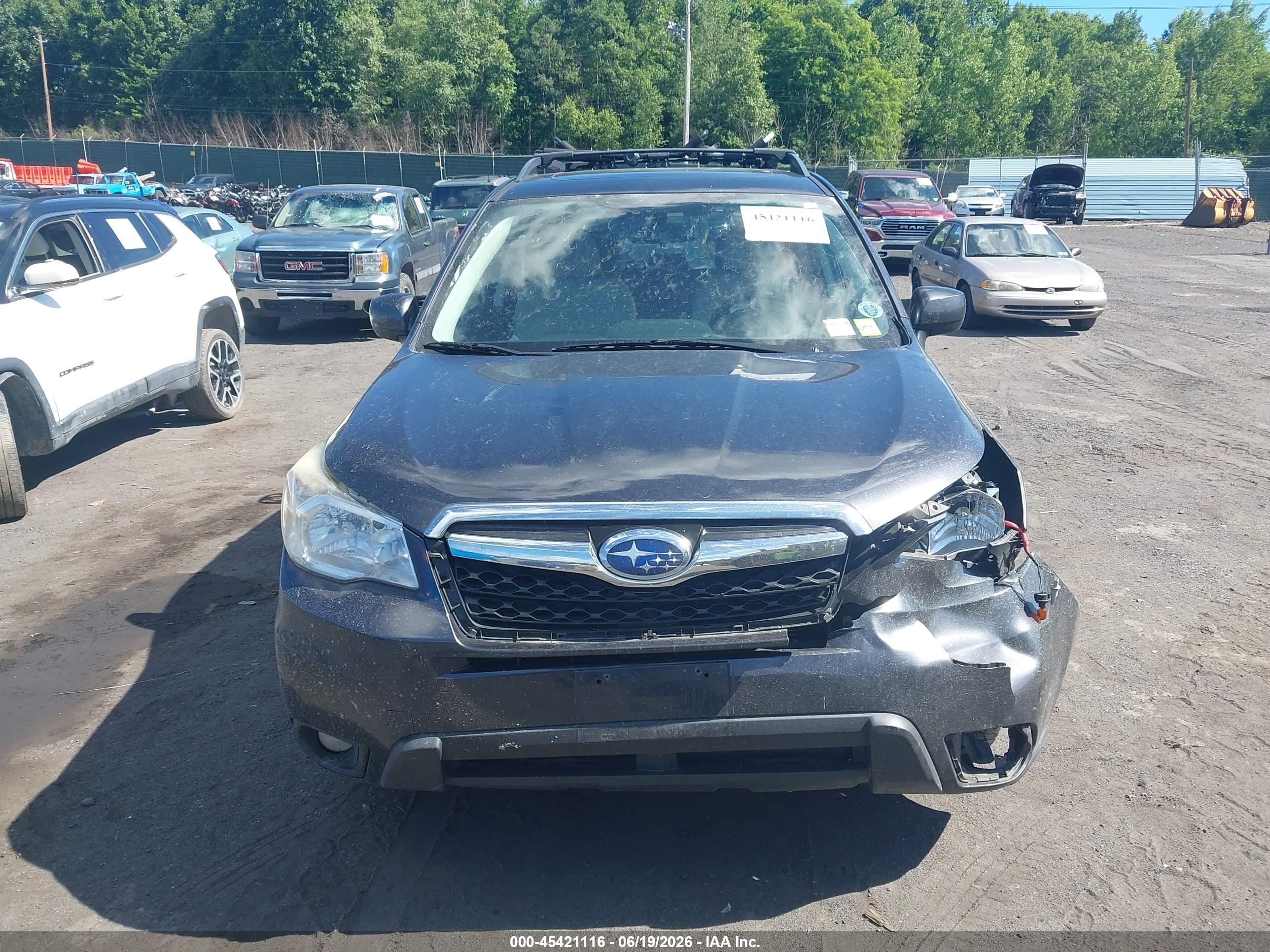 2015 Subaru Forester 2.5i Premium Серый vin: JF2SJADC8FH523150