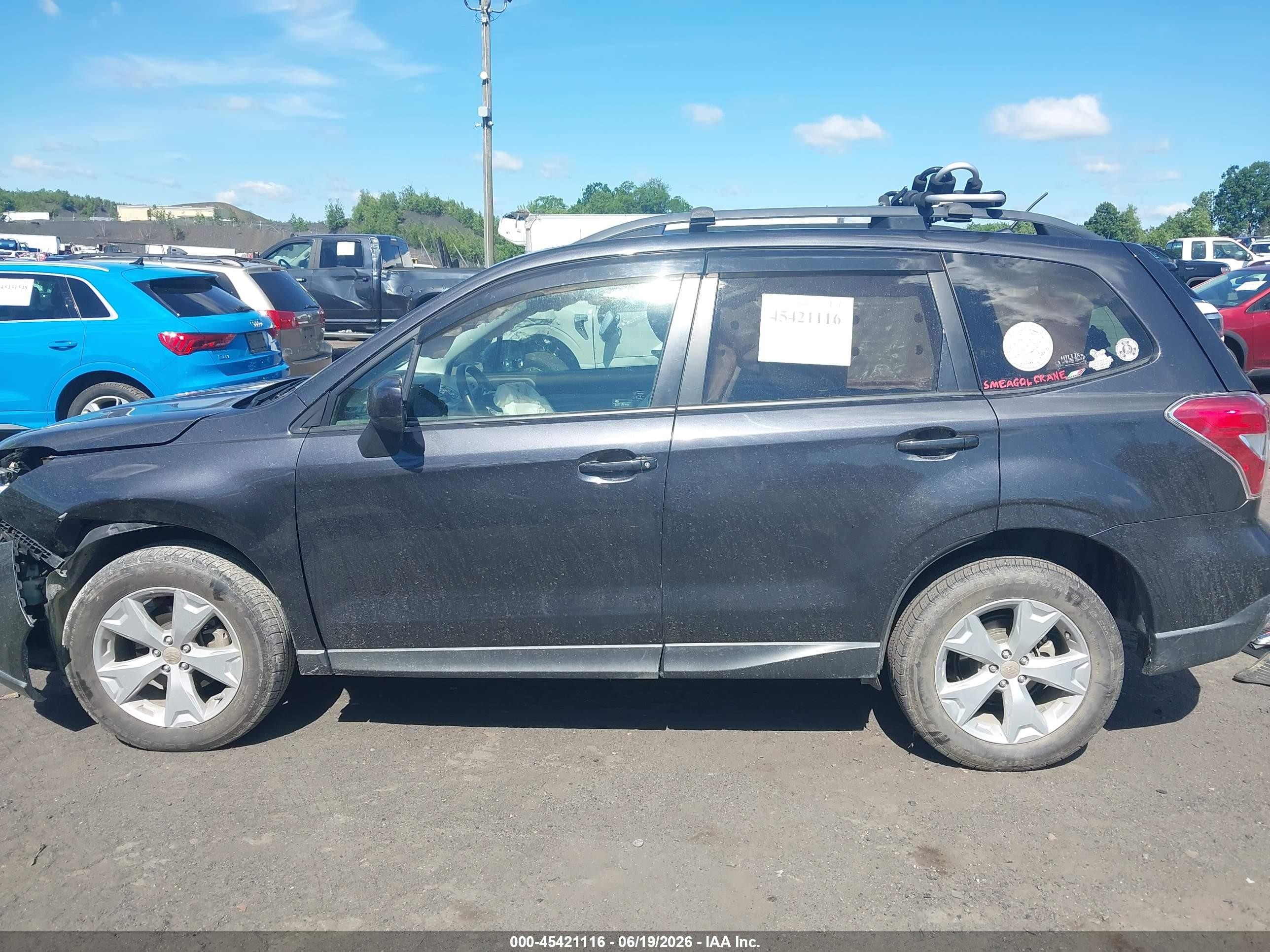 2015 Subaru Forester 2.5i Premium Серый vin: JF2SJADC8FH523150
