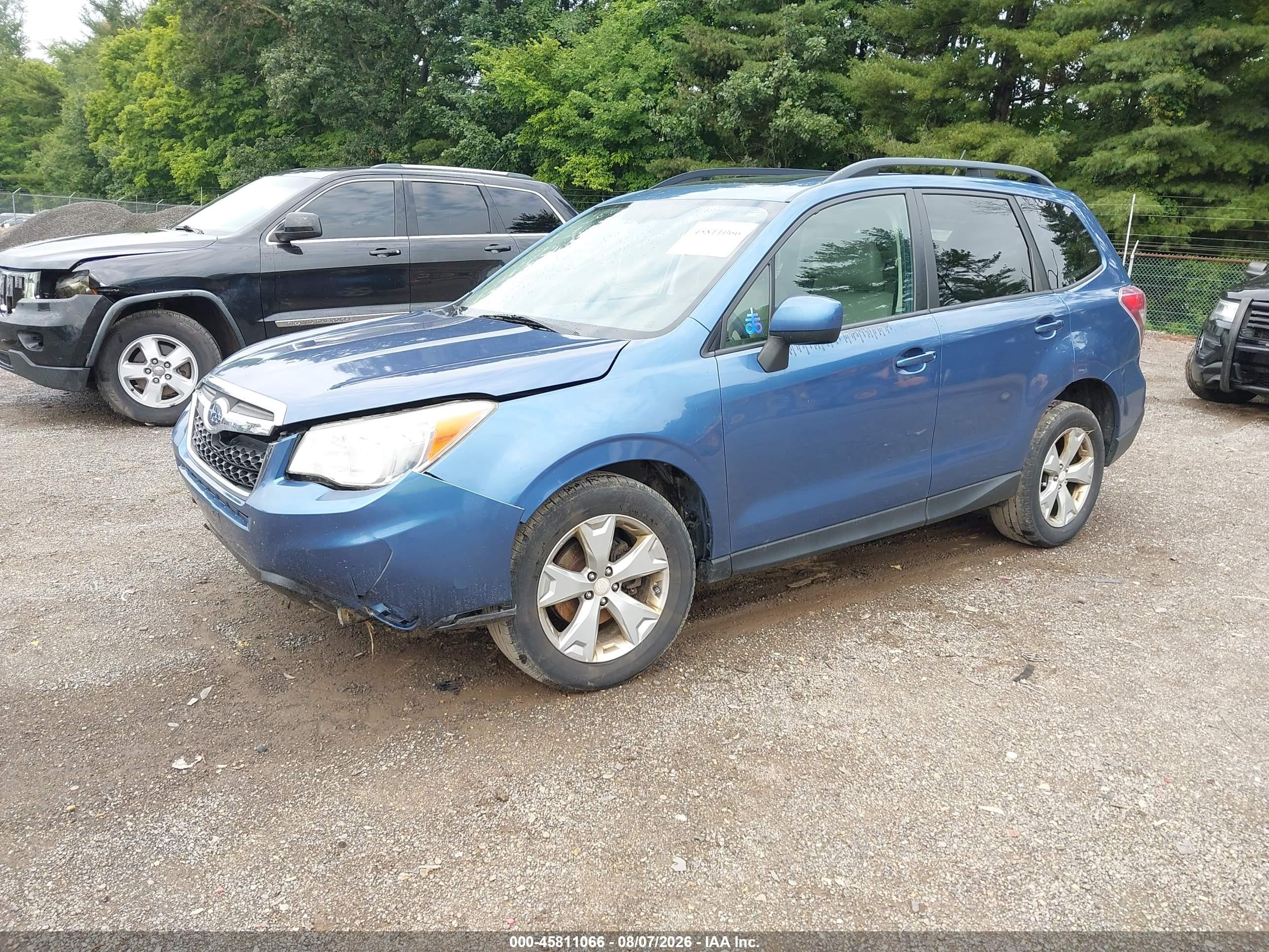 2015 Subaru Forester 2.5i Premium Синий vin: JF2SJADC8FH534777