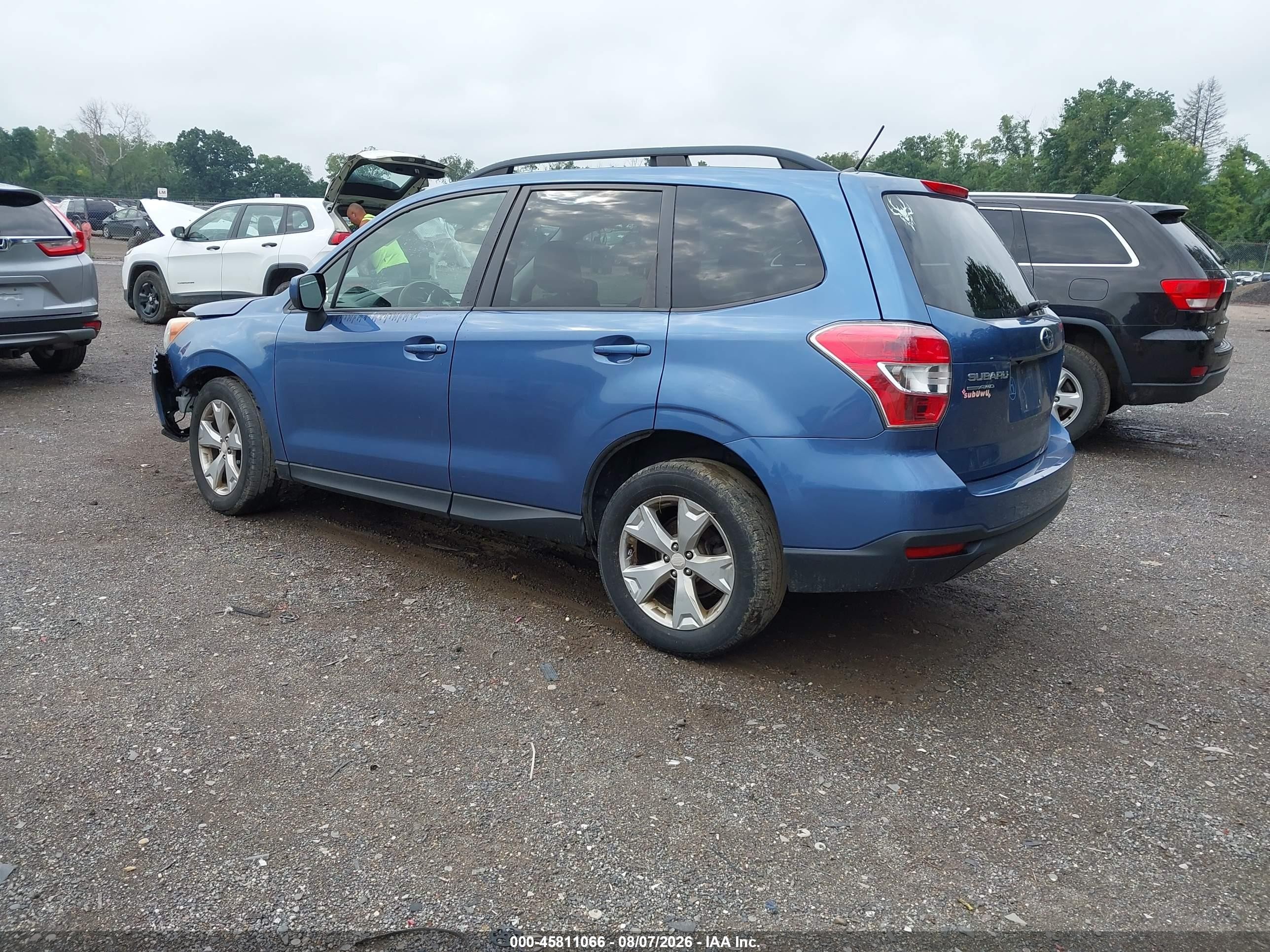 2015 Subaru Forester 2.5i Premium Синий vin: JF2SJADC8FH534777