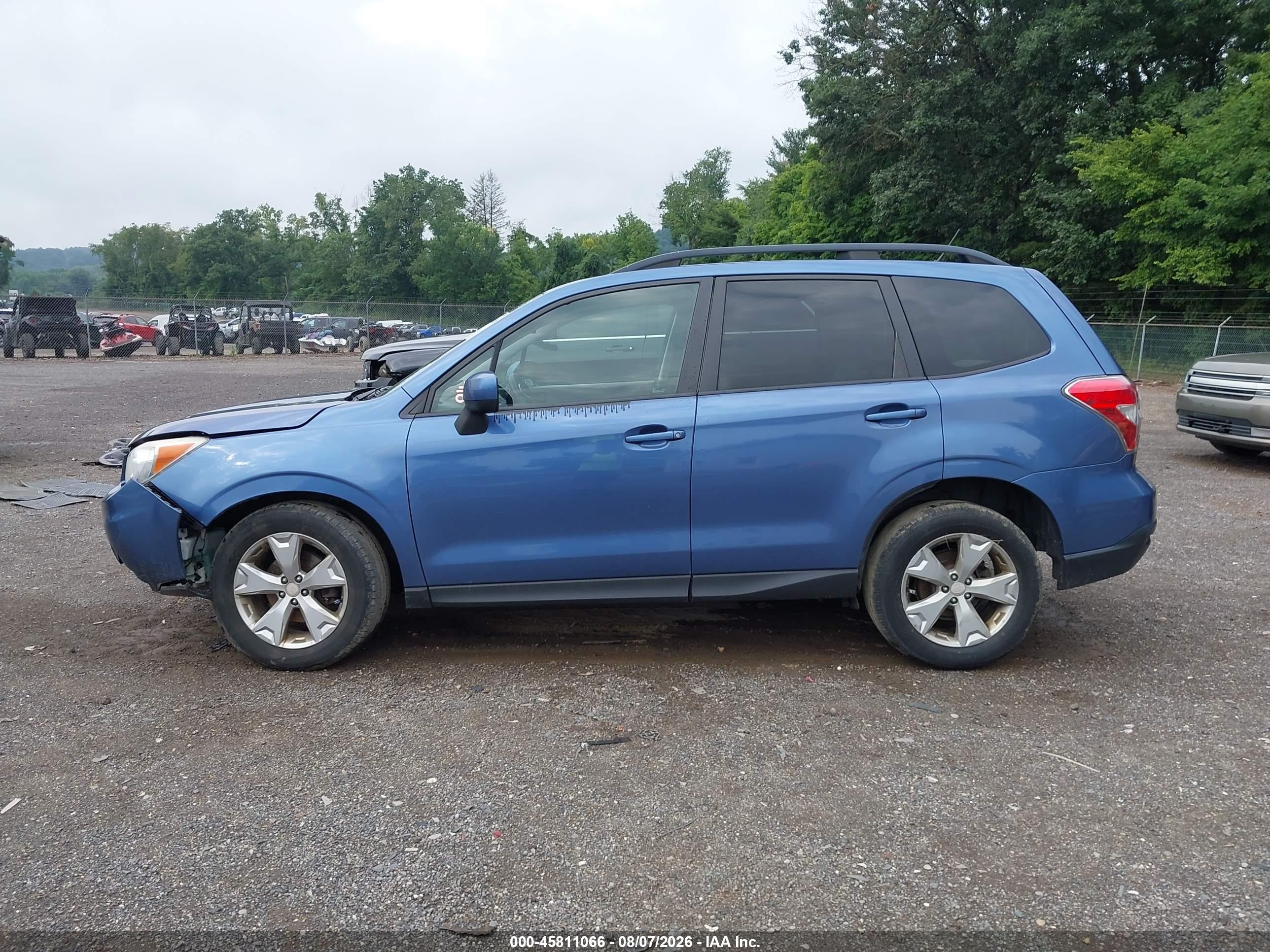 2015 Subaru Forester 2.5i Premium Синий vin: JF2SJADC8FH534777