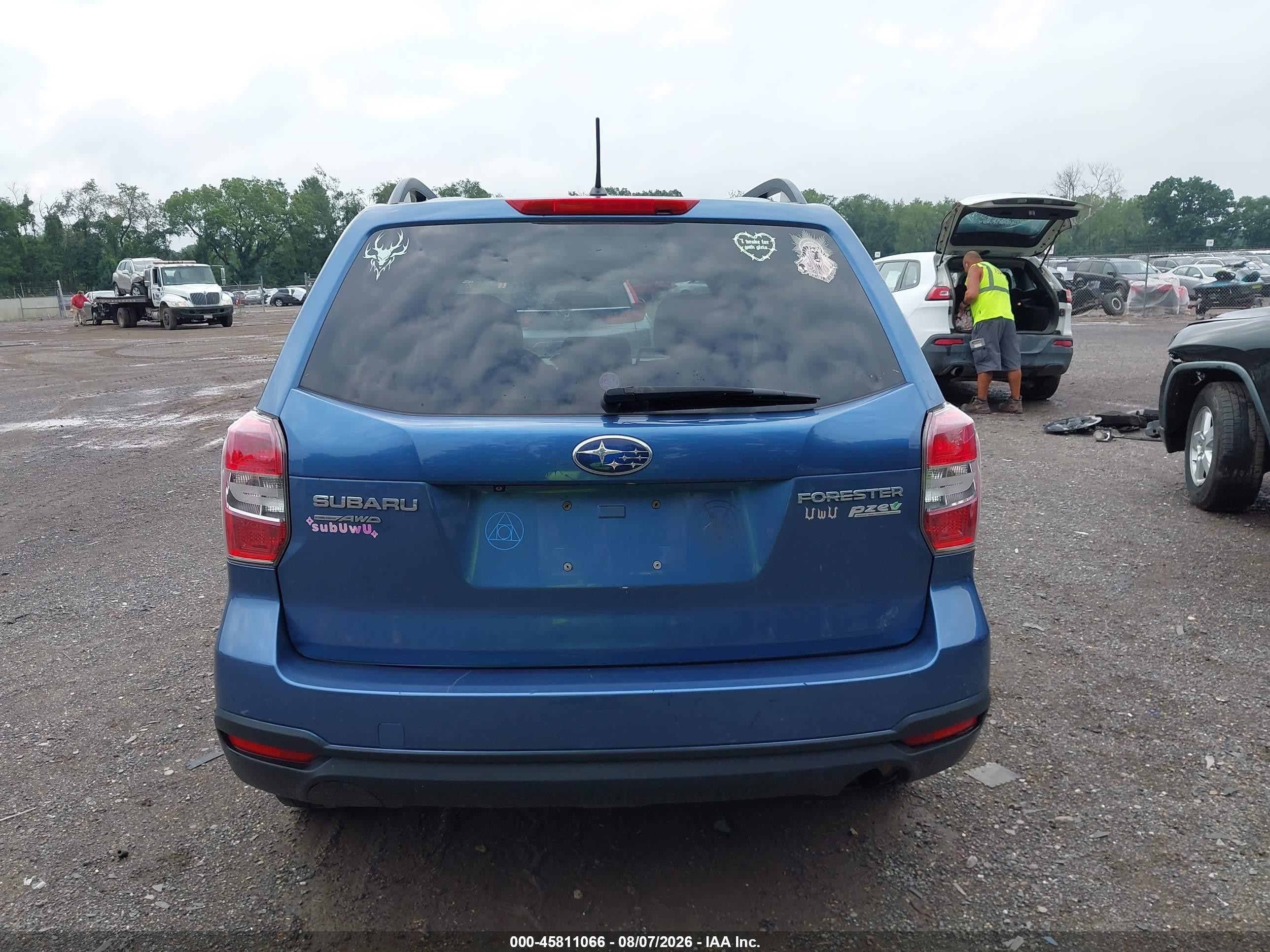 2015 Subaru Forester 2.5i Premium Синий vin: JF2SJADC8FH534777