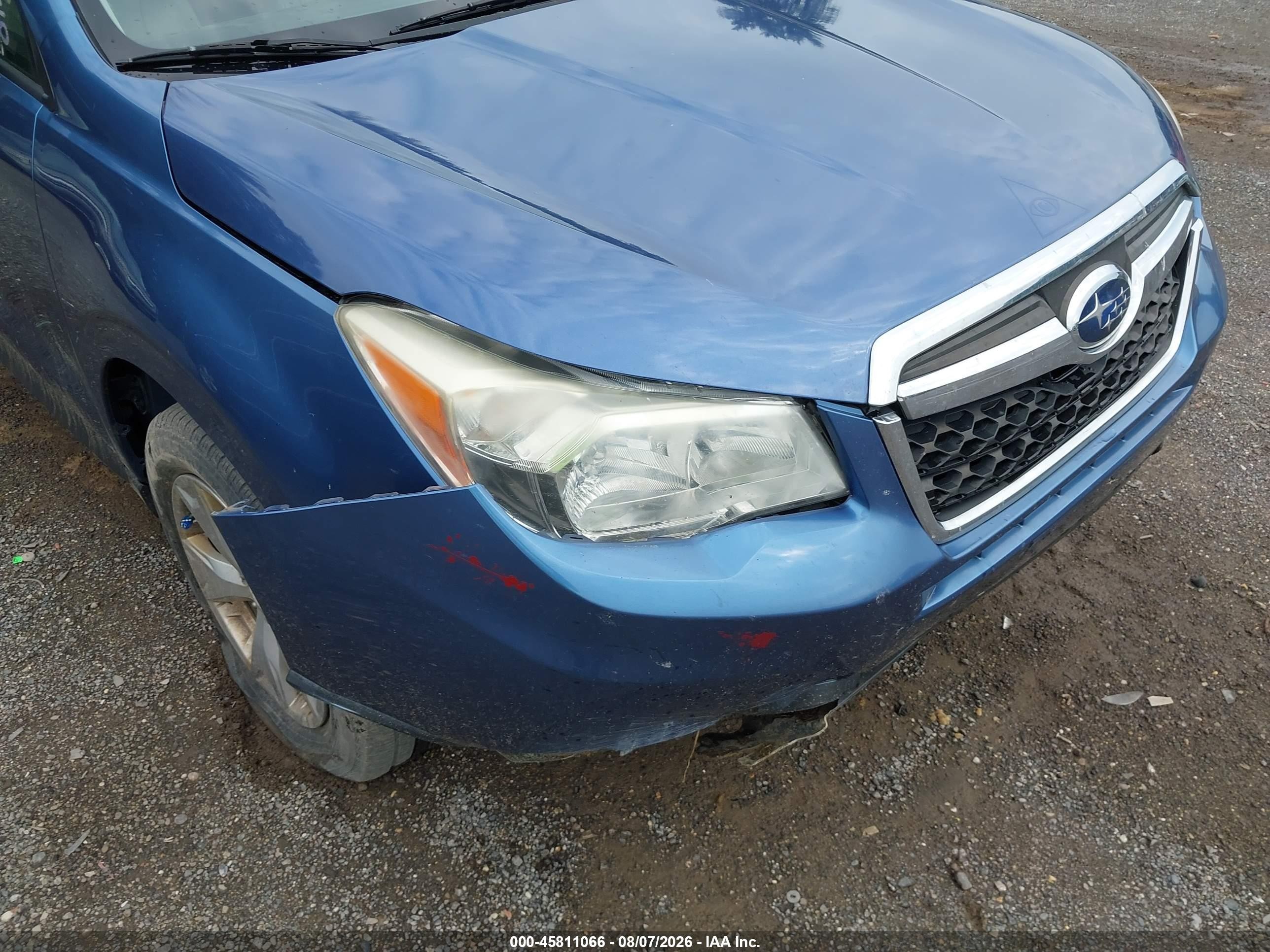 2015 Subaru Forester 2.5i Premium Синий vin: JF2SJADC8FH534777