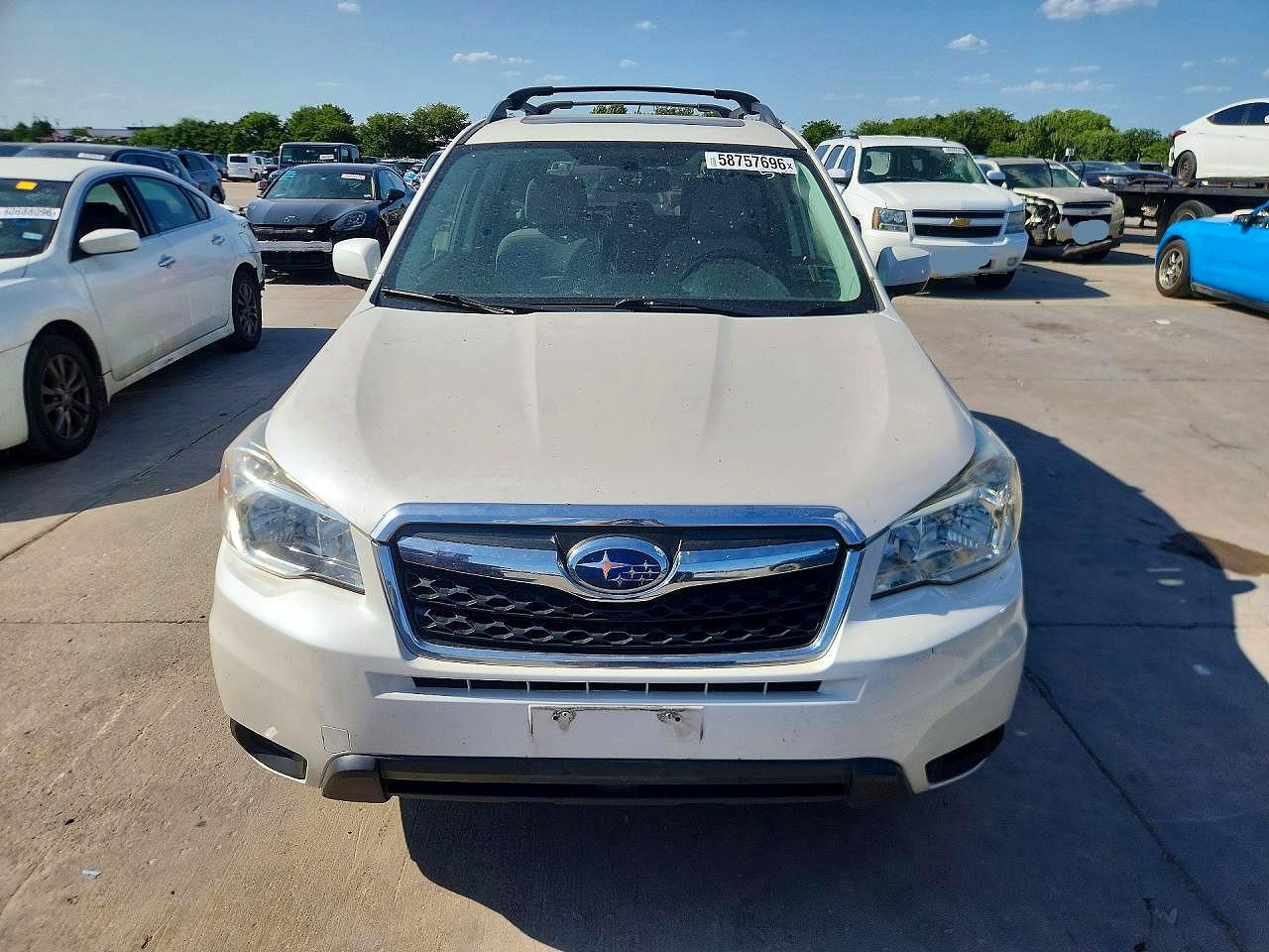 2015 Subaru Forester 2.5i Premium Белый vin: JF2SJADC8FH542118