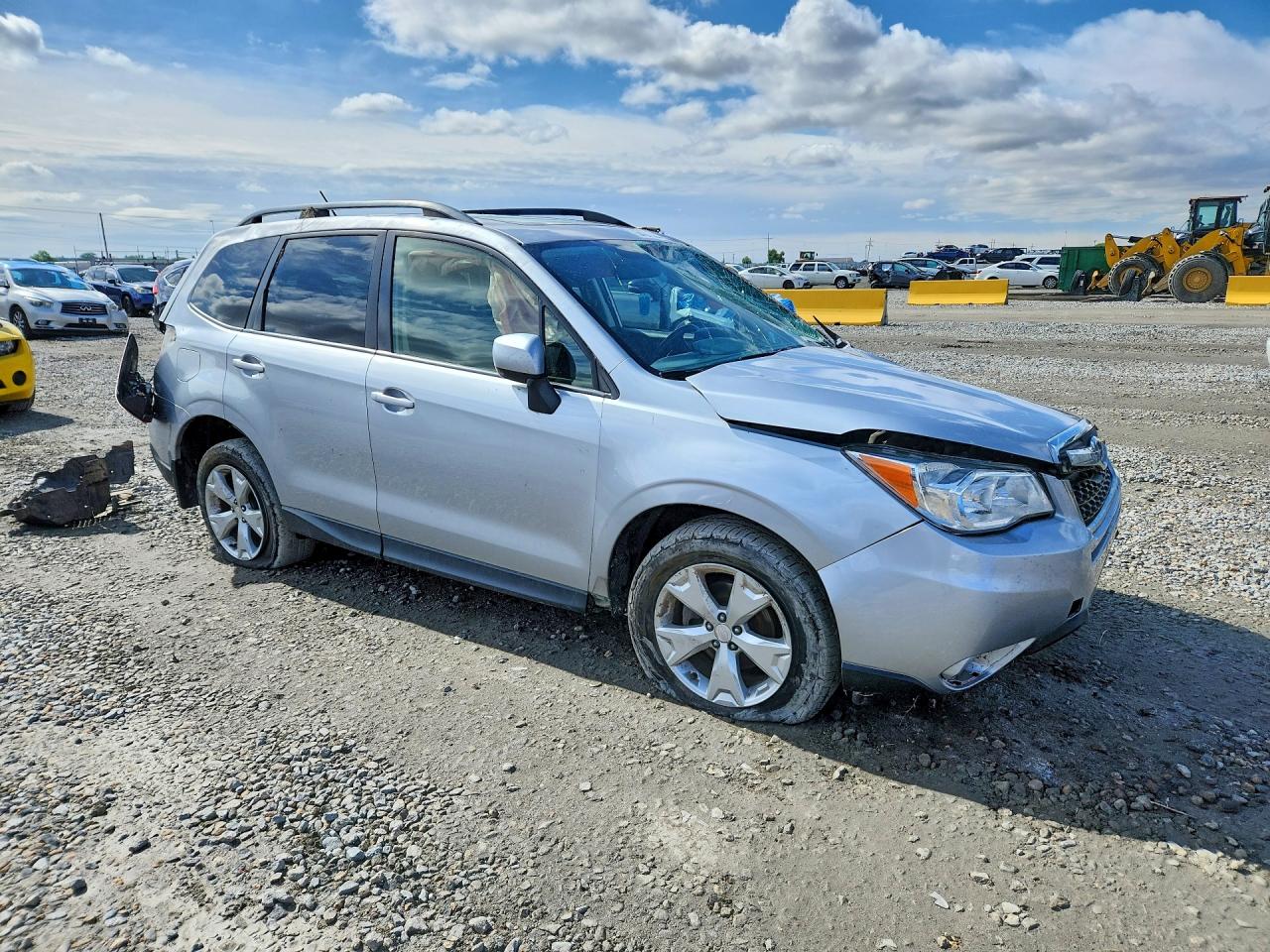 2015 Subaru Forester 2.5i Premium Silver vin: JF2SJADC8FH557637