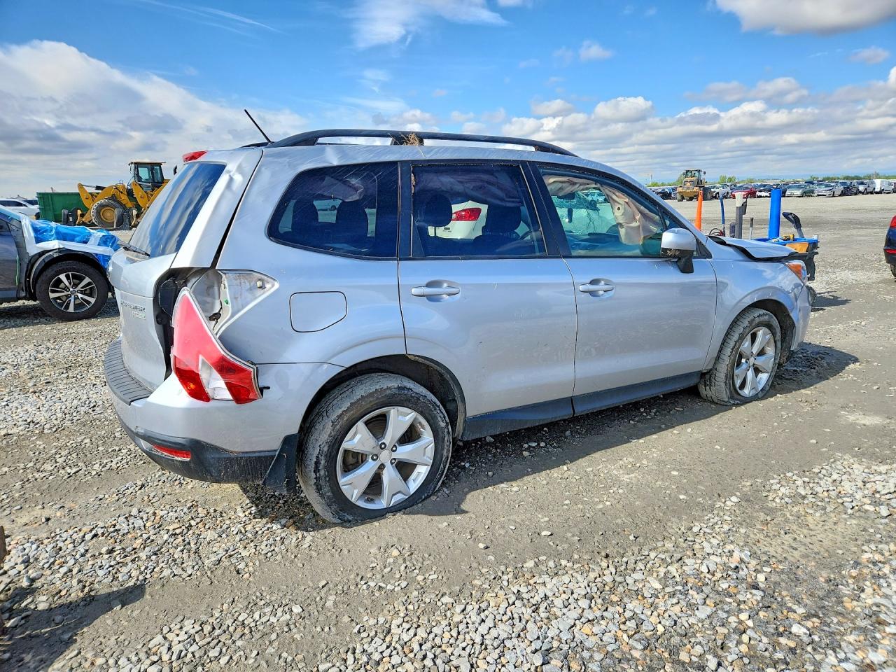 2015 Subaru Forester 2.5i Premium Silver vin: JF2SJADC8FH557637