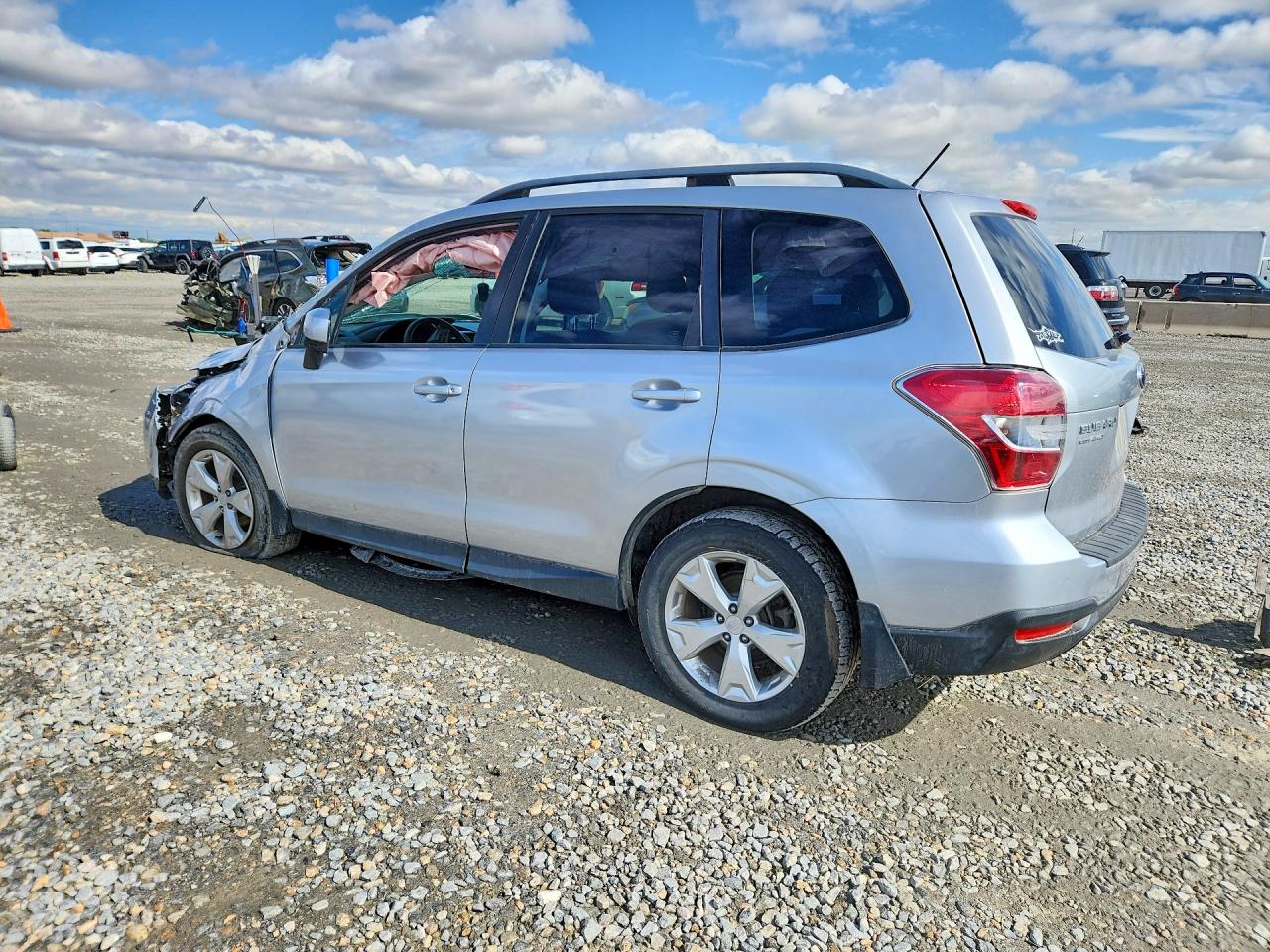 2015 Subaru Forester 2.5i Premium Silver vin: JF2SJADC8FH557637