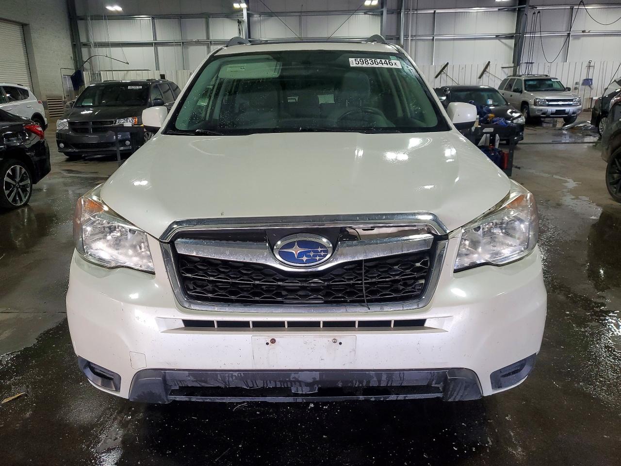 2015 Subaru Forester 2.5i Premium White vin: JF2SJADC8FH582330