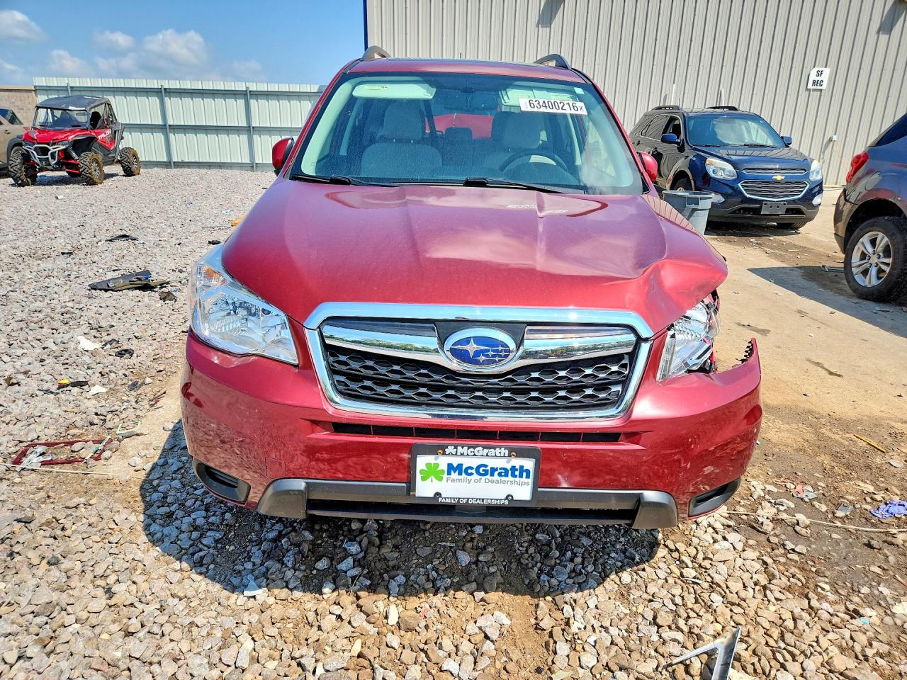 2015 Subaru Forester 2.5i Premium Красный vin: JF2SJADC8FH594607