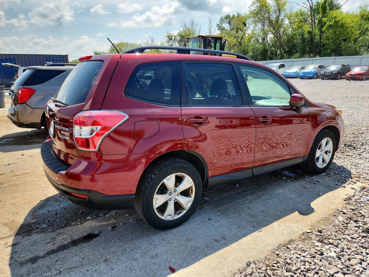 2015 Subaru Forester 2.5i Premium Красный vin: JF2SJADC8FH594607