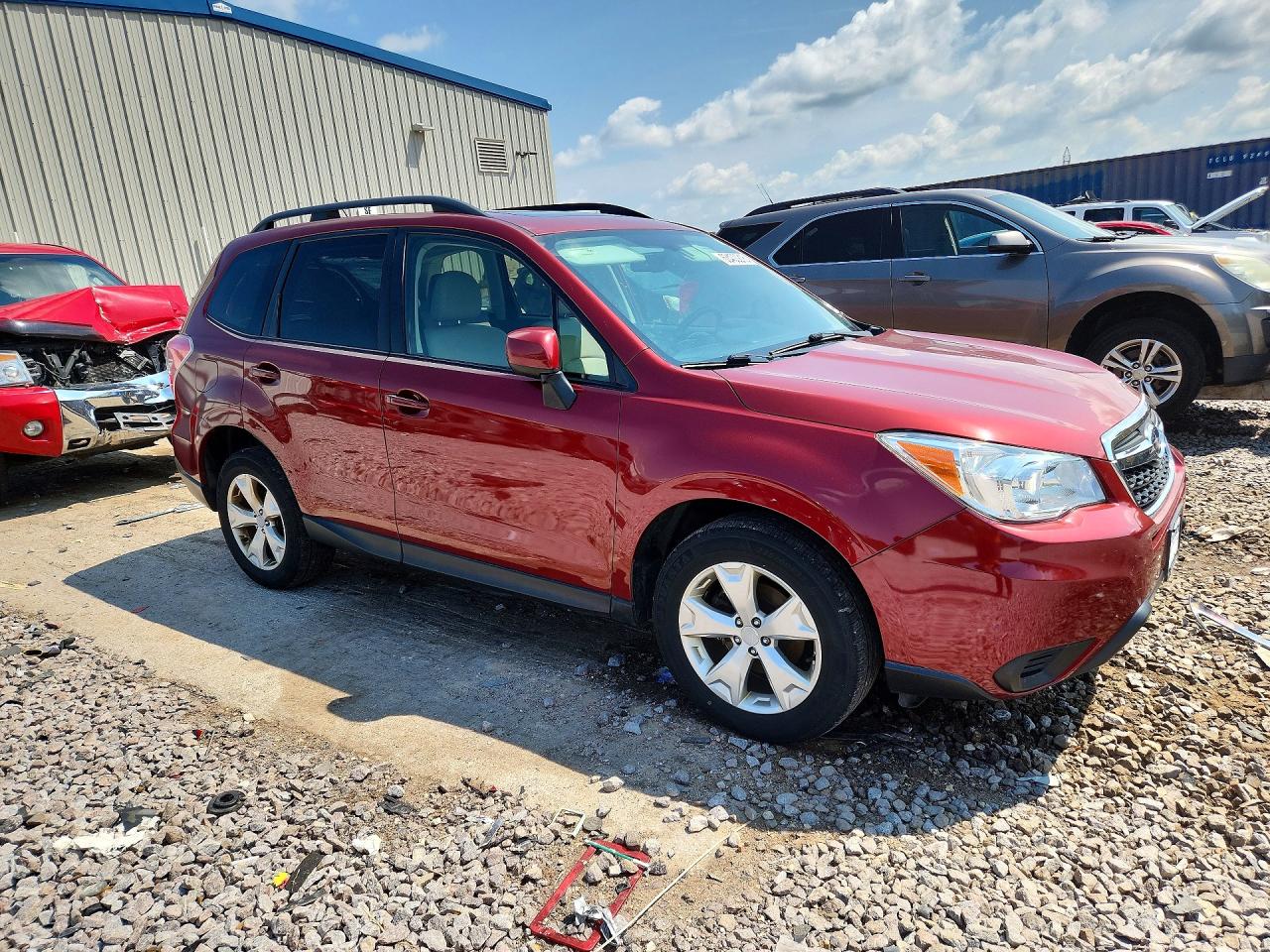 2015 Subaru Forester 2.5i Premium Красный vin: JF2SJADC8FH594607
