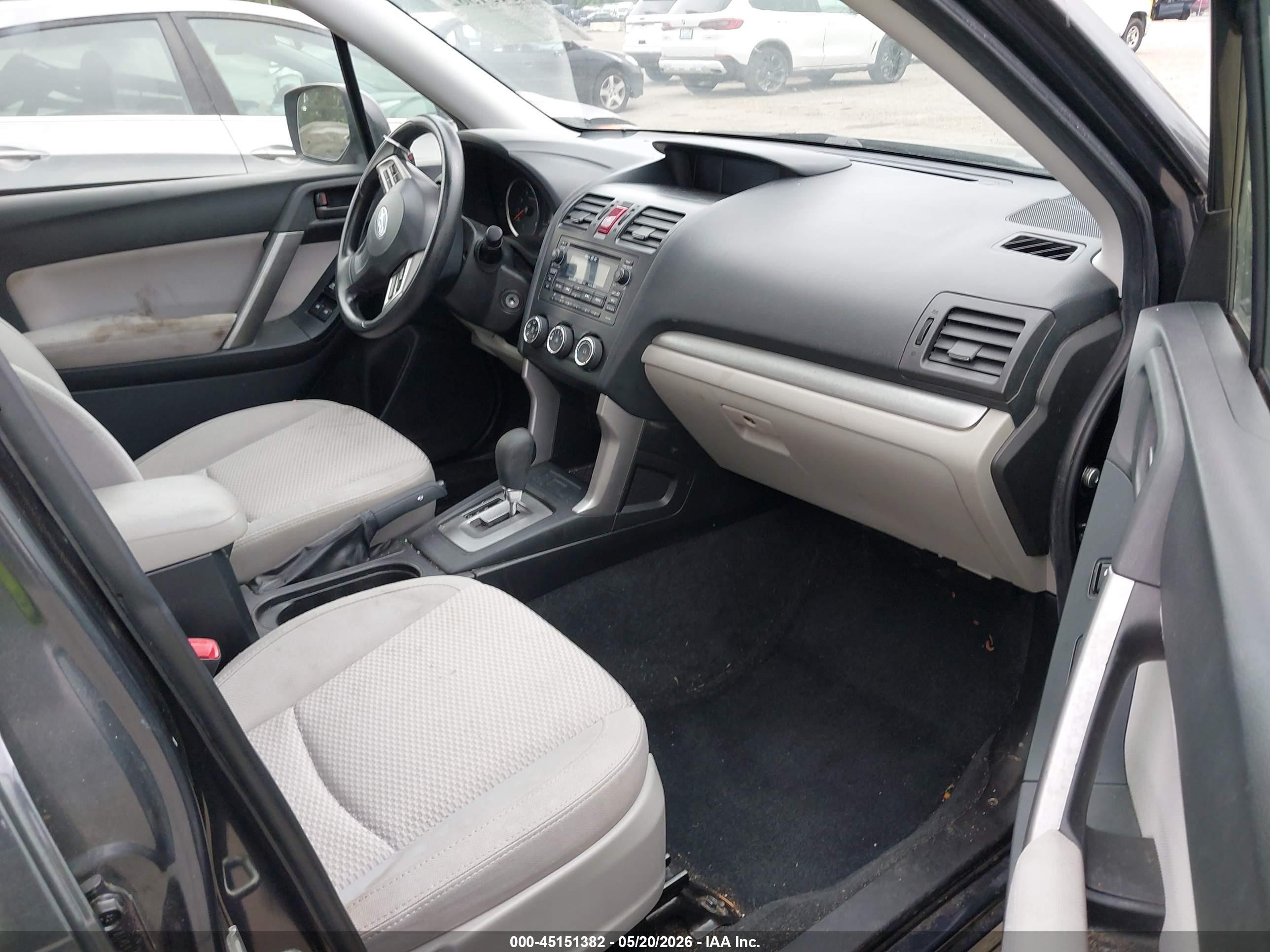 2014 Subaru Forester 2.5i Premium Gray vin: JF2SJADC9EH516450