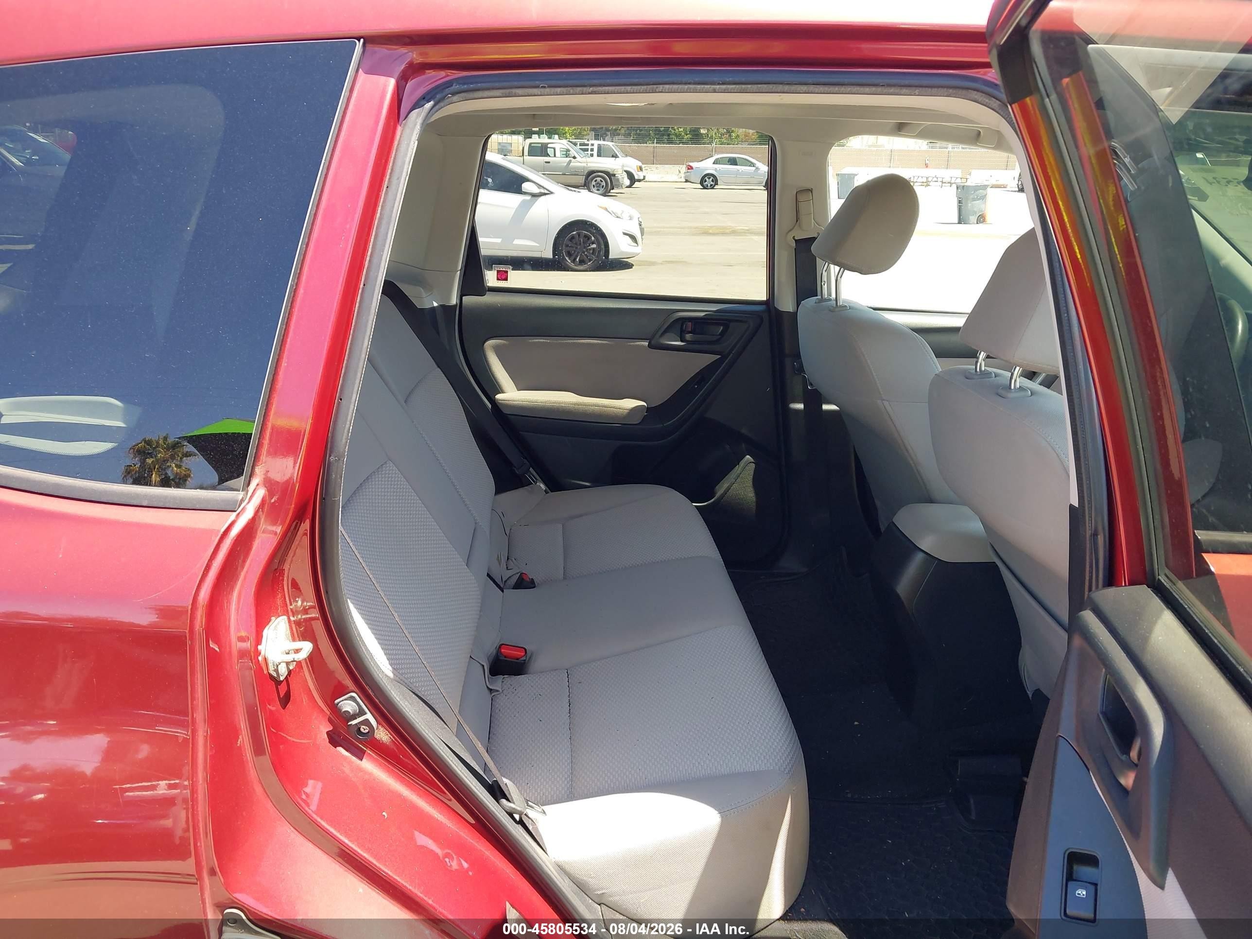 2015 Subaru Forester 2.5i Premium Red vin: JF2SJADC9FG550735