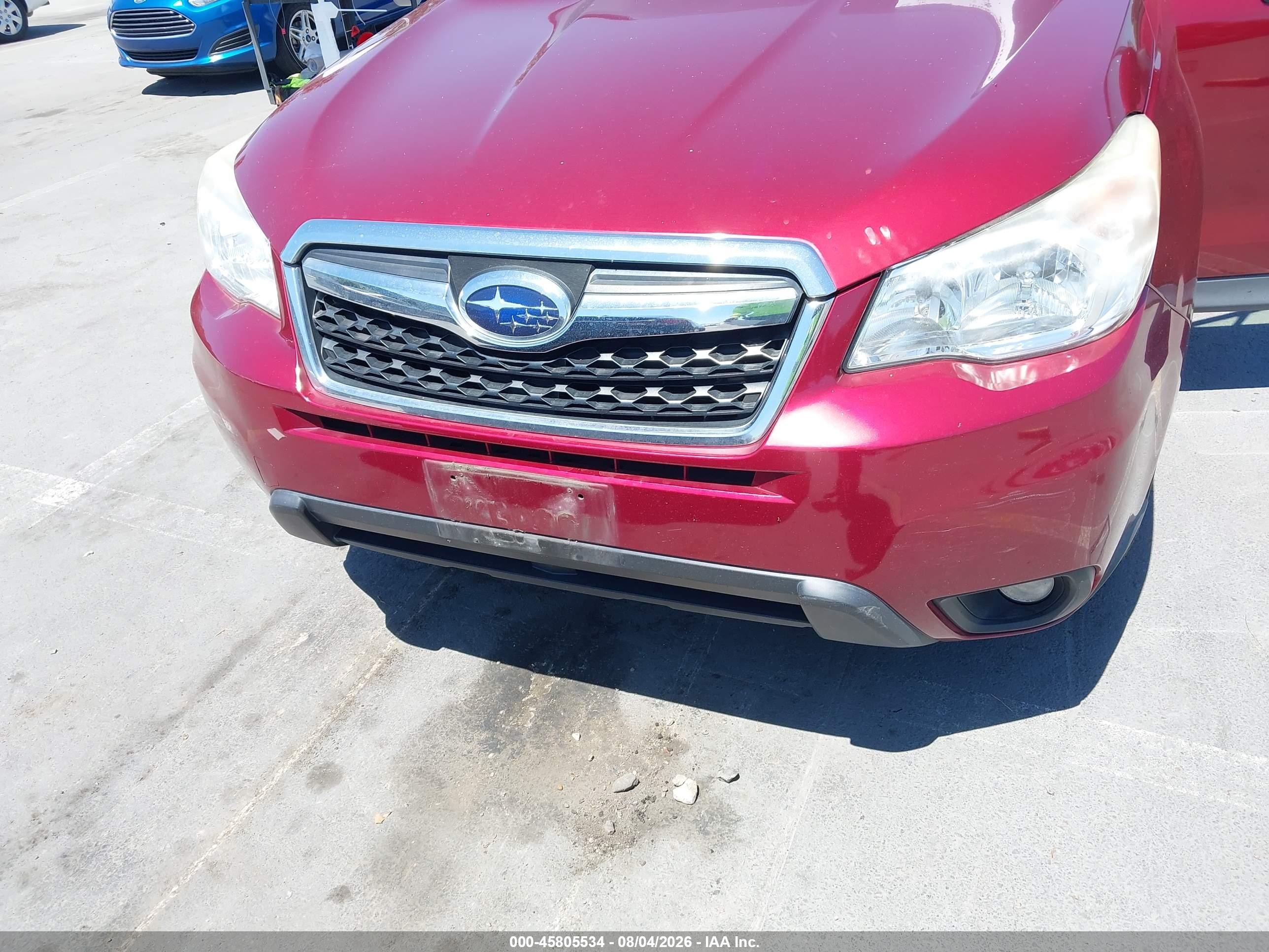 2015 Subaru Forester 2.5i Premium Red vin: JF2SJADC9FG550735
