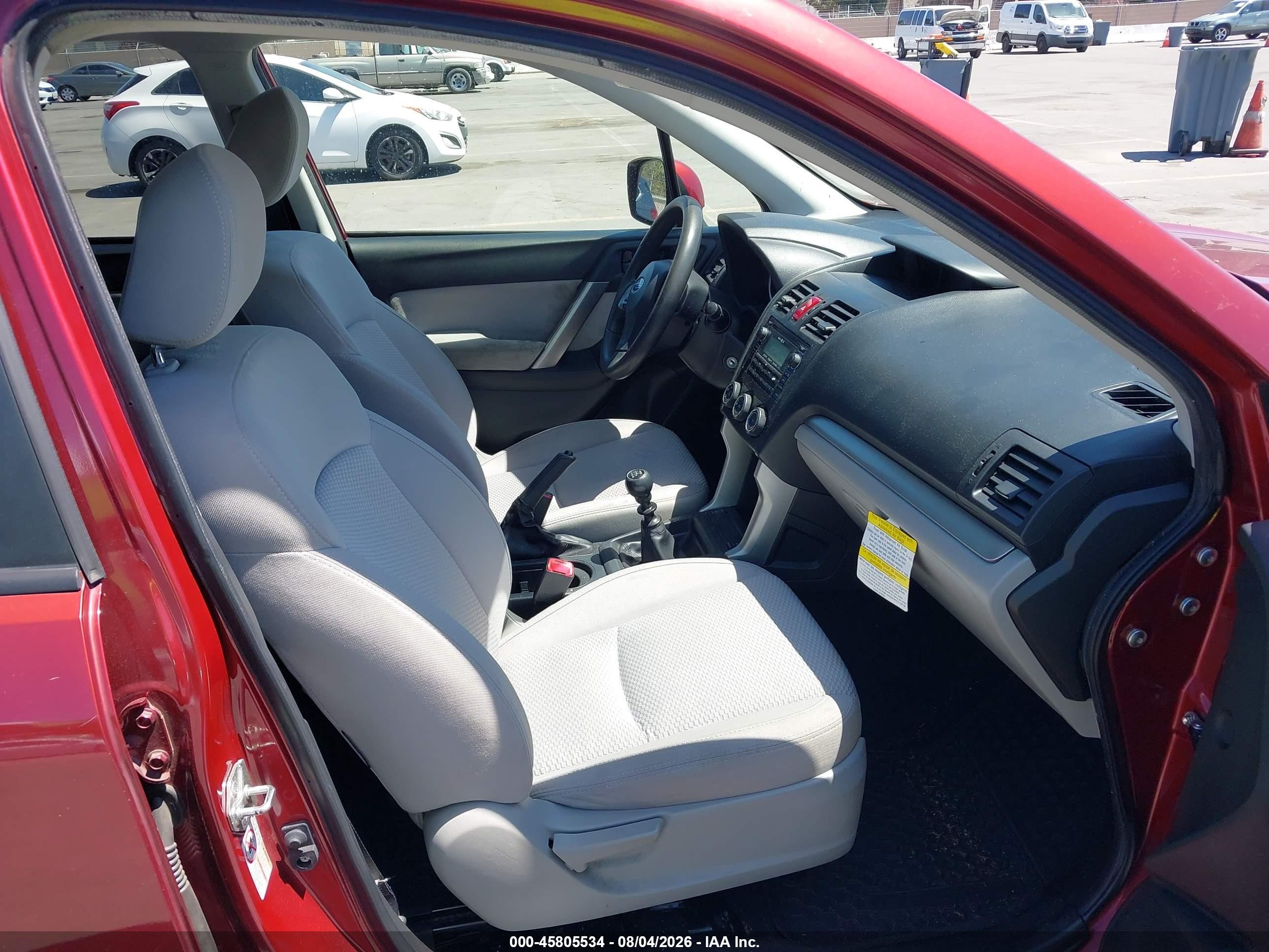 2015 Subaru Forester 2.5i Premium Red vin: JF2SJADC9FG550735