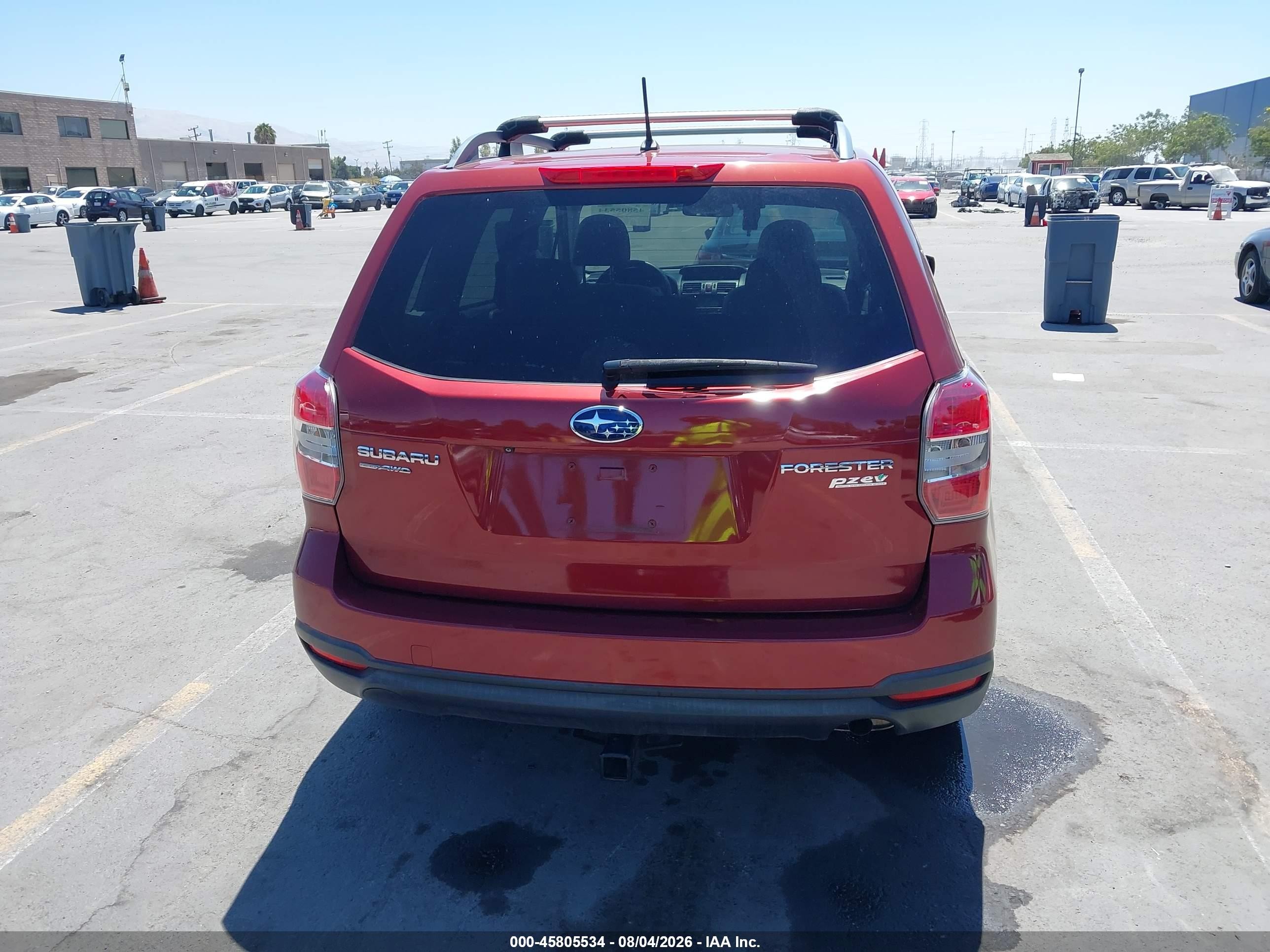 2015 Subaru Forester 2.5i Premium Red vin: JF2SJADC9FG550735