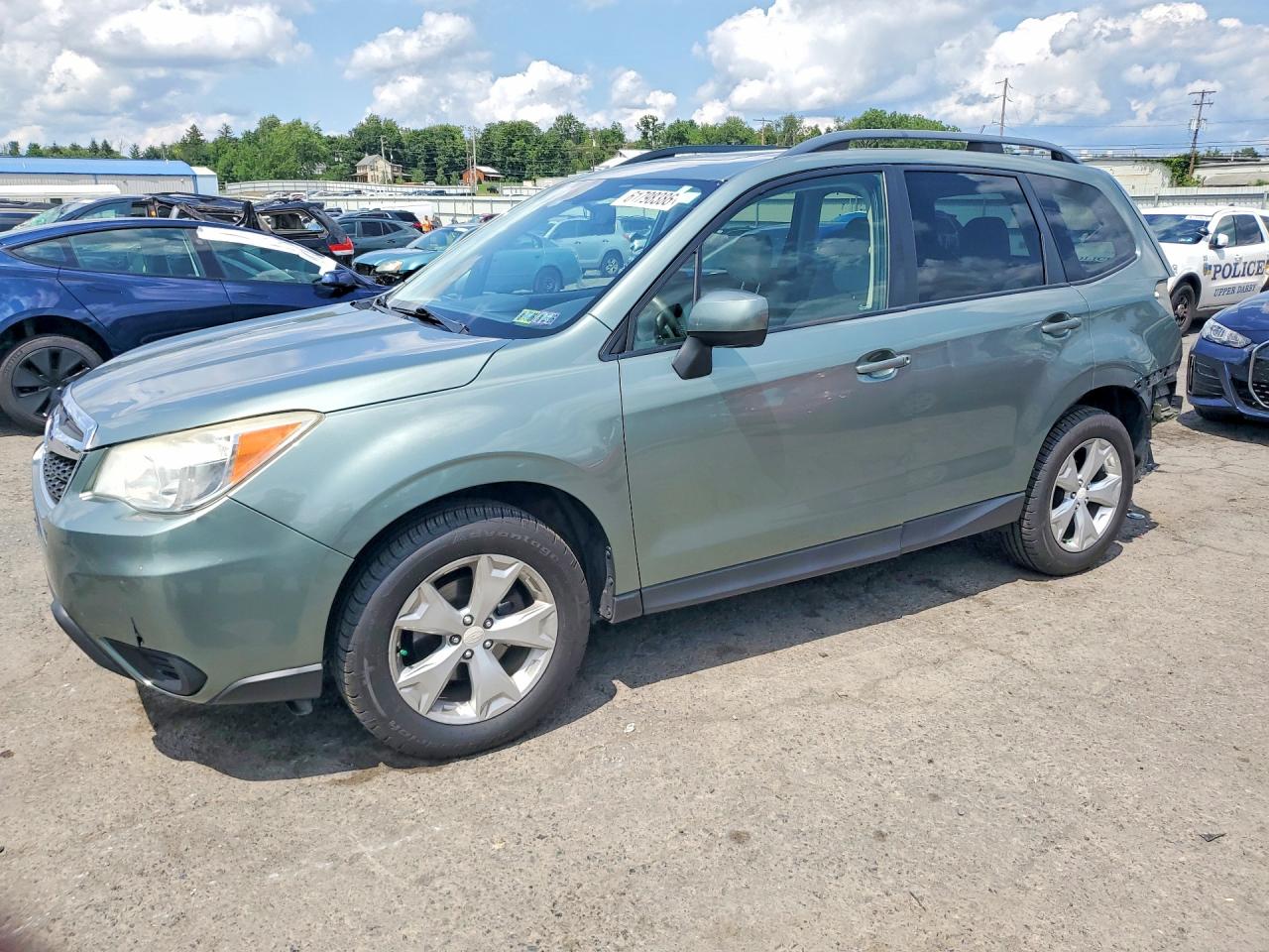 2015 Subaru Forester 2.5i Premium Бирюзовый vin: JF2SJADC9FH462178