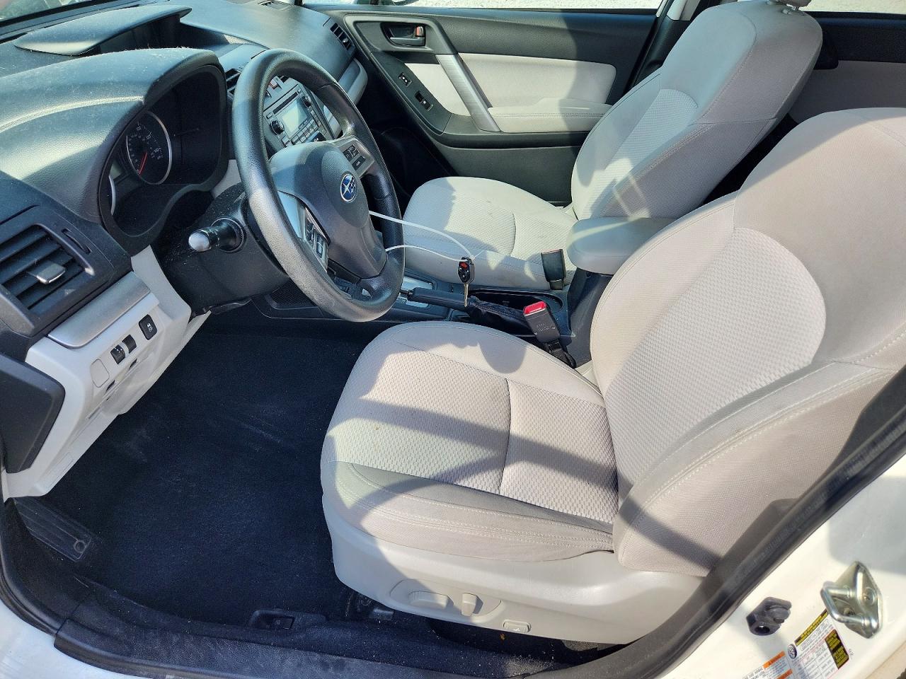 2015 Subaru Forester 2.5i Premium White vin: JF2SJADC9FH474010
