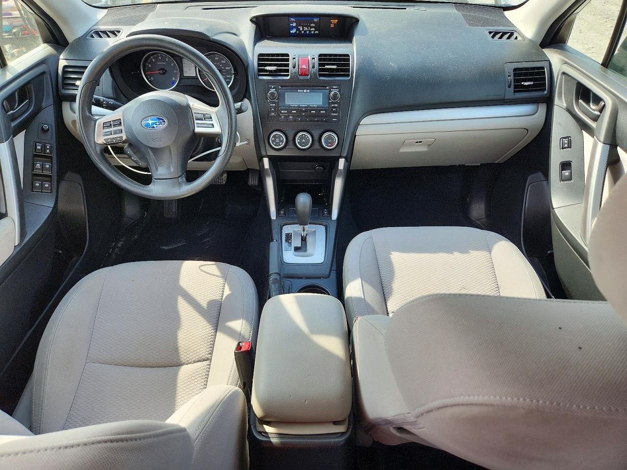 2015 Subaru Forester 2.5i Premium White vin: JF2SJADC9FH474010