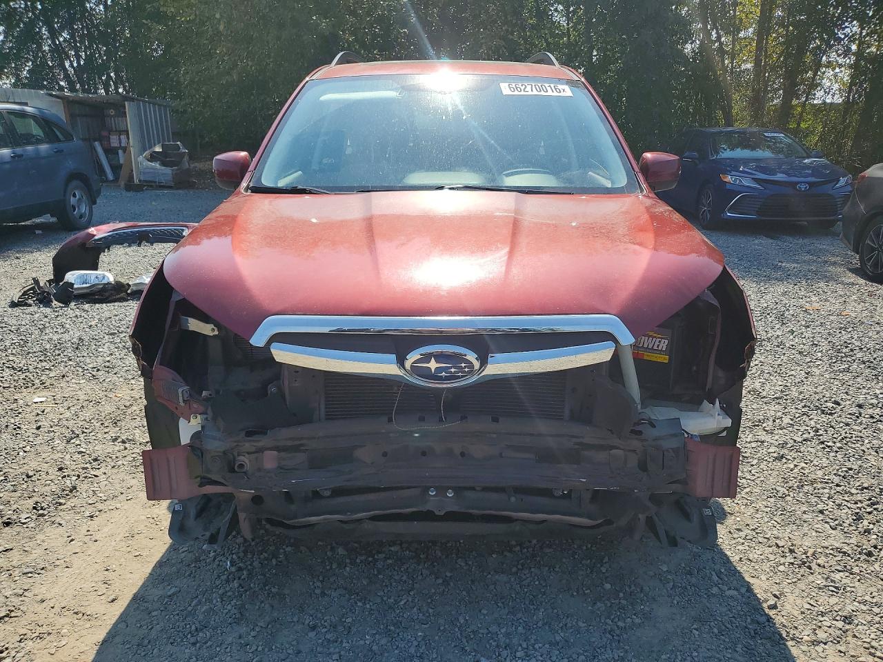 2015 Subaru Forester 2.5i Premium Red vin: JF2SJADC9FH487307
