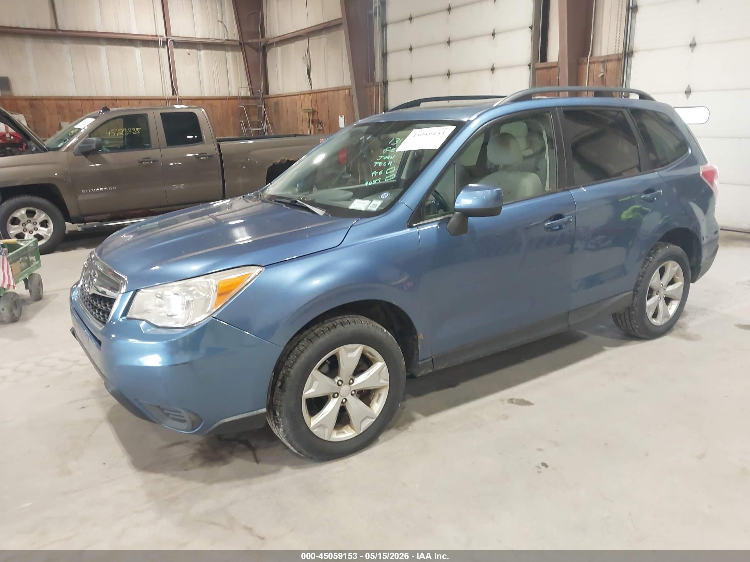 2015 Subaru Forester 2.5i Premium Blue vin: JF2SJADC9FH496220
