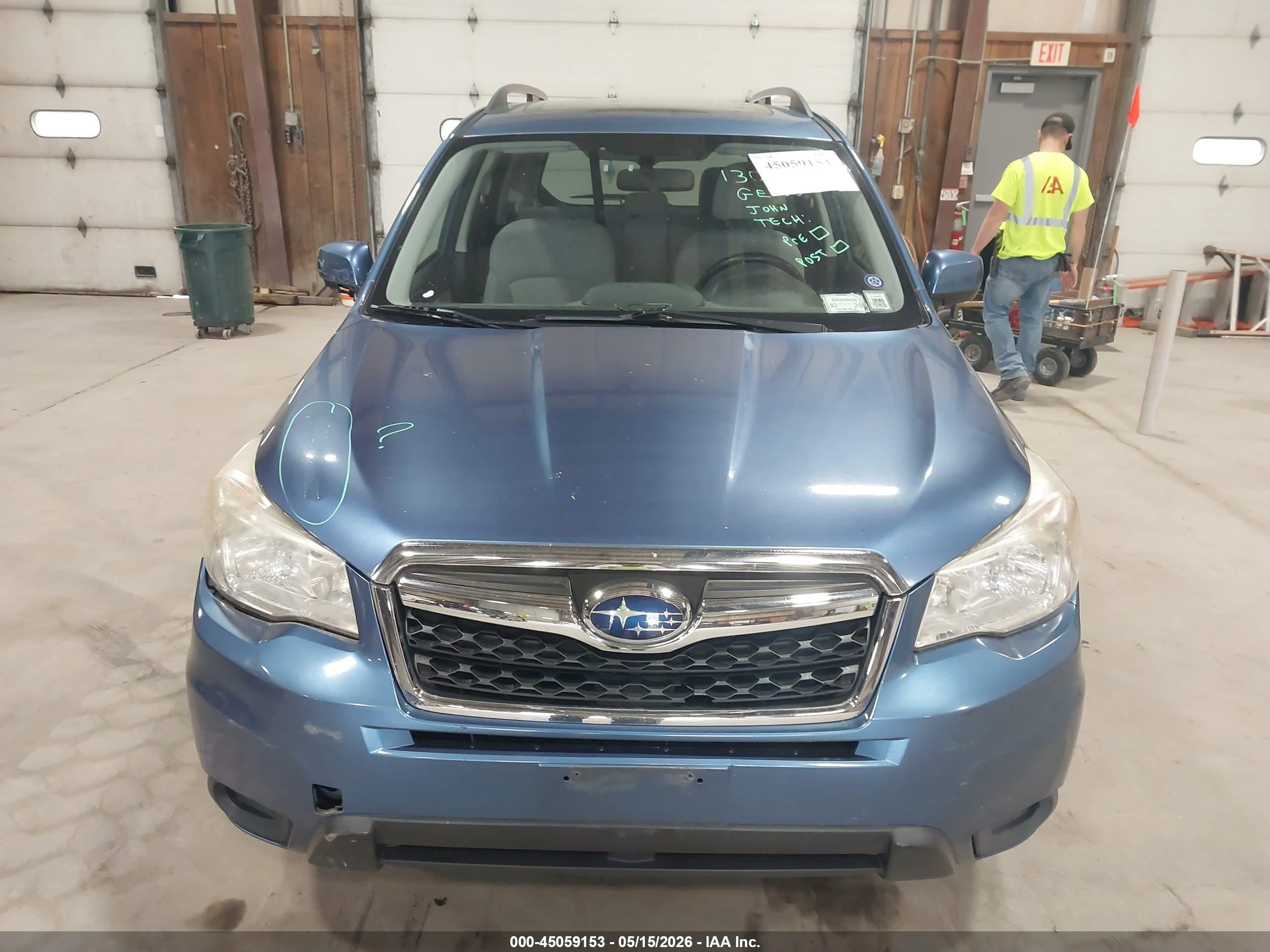 2015 Subaru Forester 2.5i Premium Blue vin: JF2SJADC9FH496220