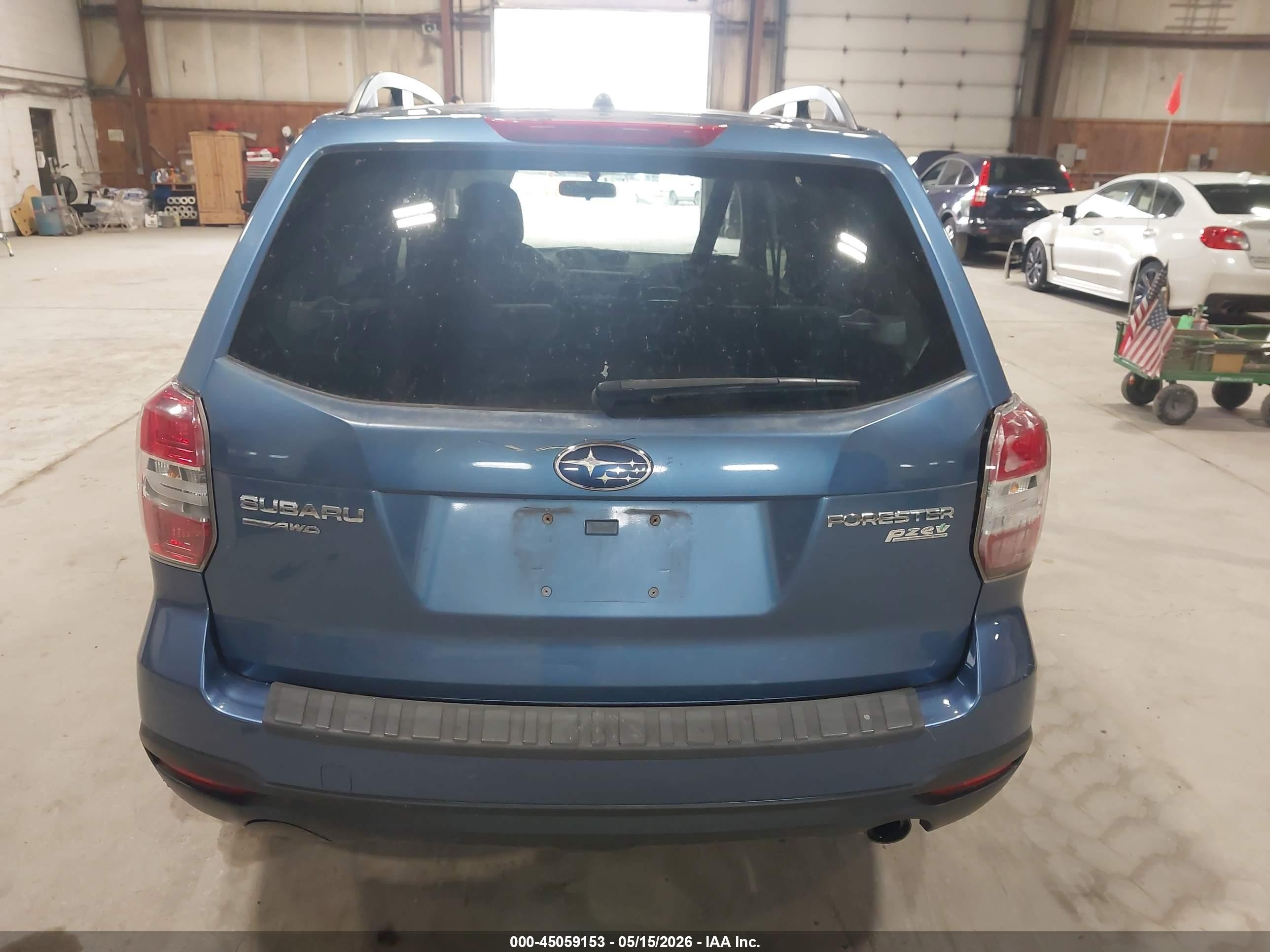 2015 Subaru Forester 2.5i Premium Blue vin: JF2SJADC9FH496220