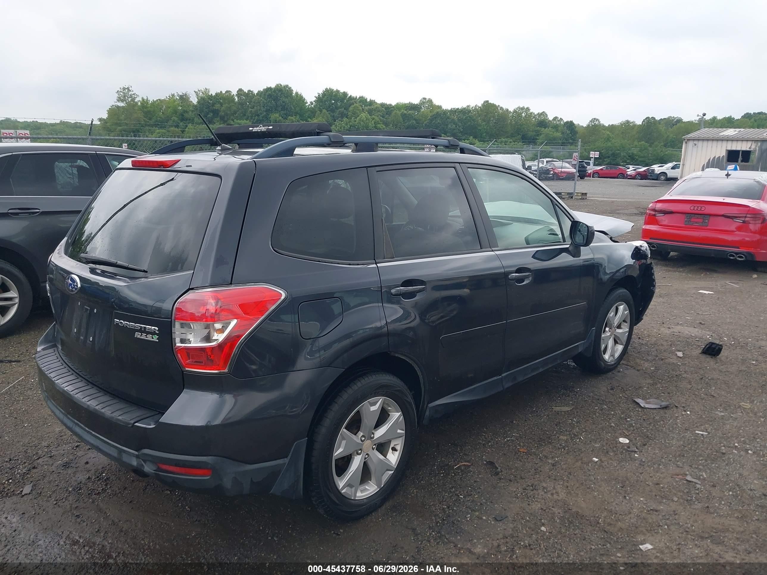2015 Subaru Forester 2.5i Premium Gray vin: JF2SJADC9FH554178