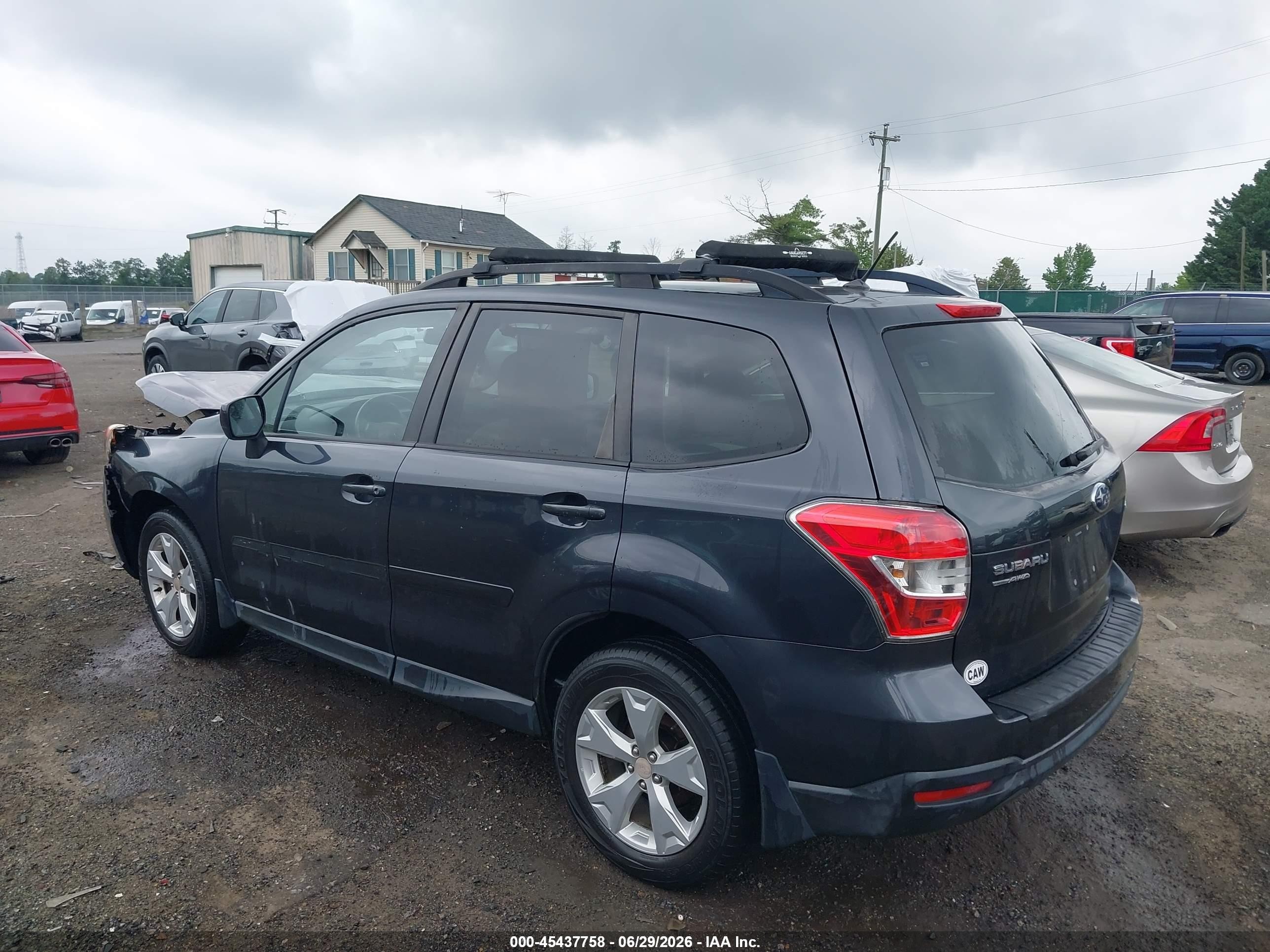 2015 Subaru Forester 2.5i Premium Gray vin: JF2SJADC9FH554178