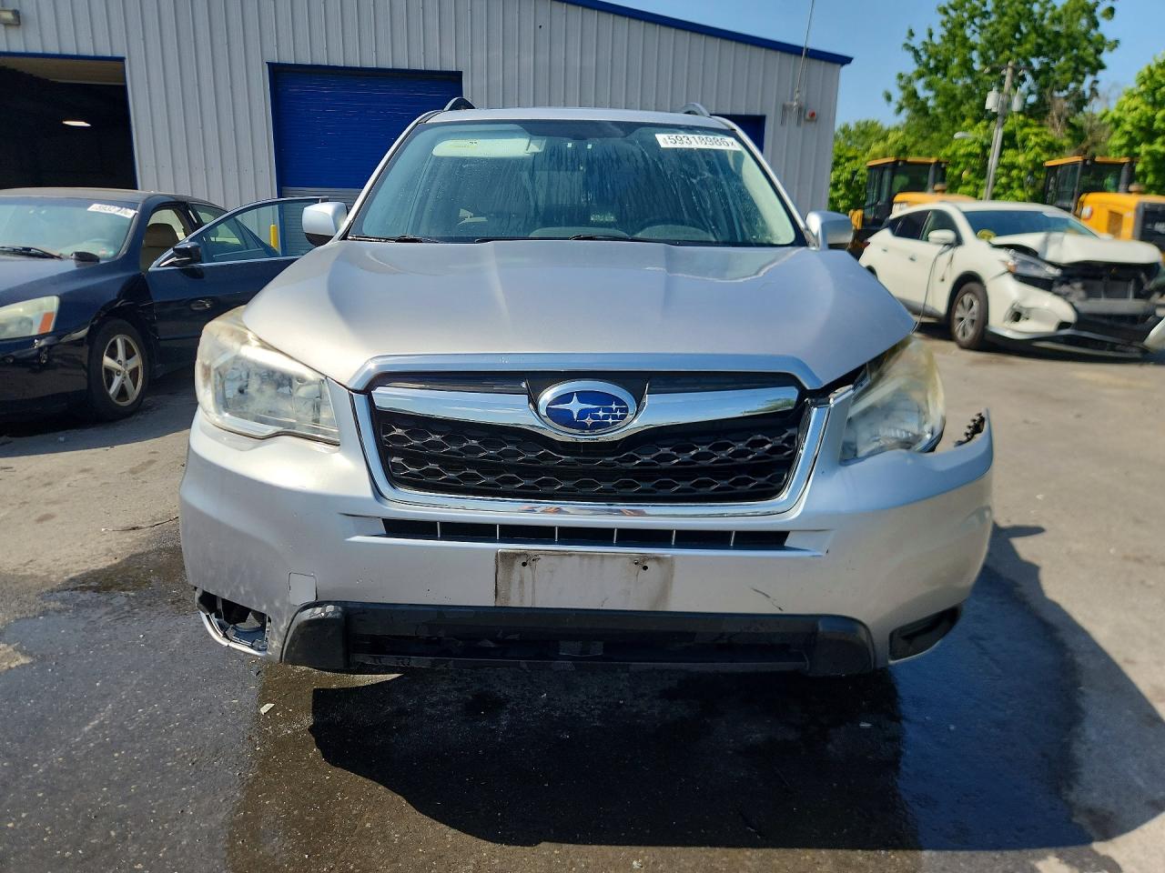 2015 Subaru Forester 2.5i Premium Silver vin: JF2SJADC9FH557713