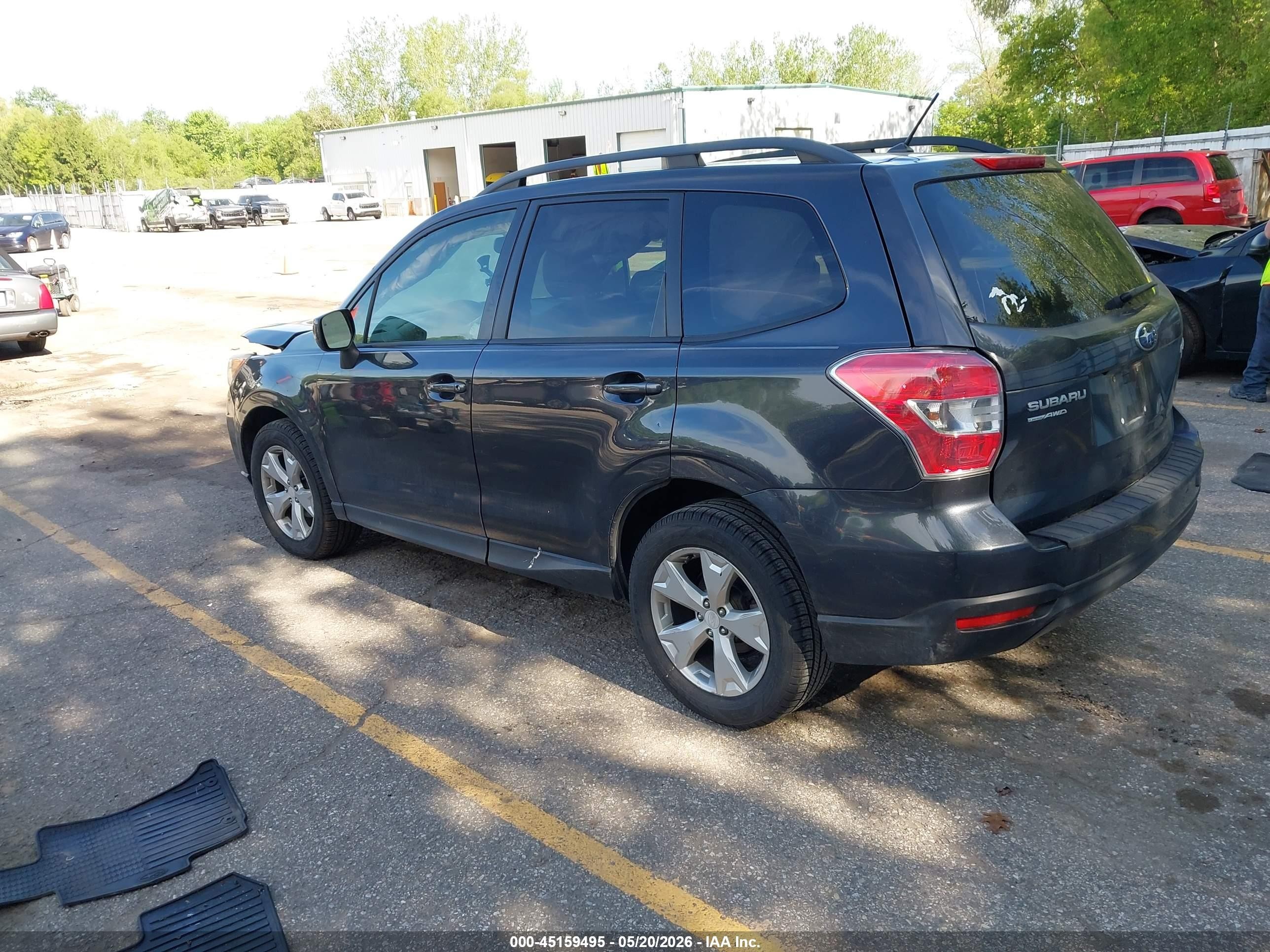 2015 Subaru Forester 2.5i Premium Черный vin: JF2SJADC9FH559509
