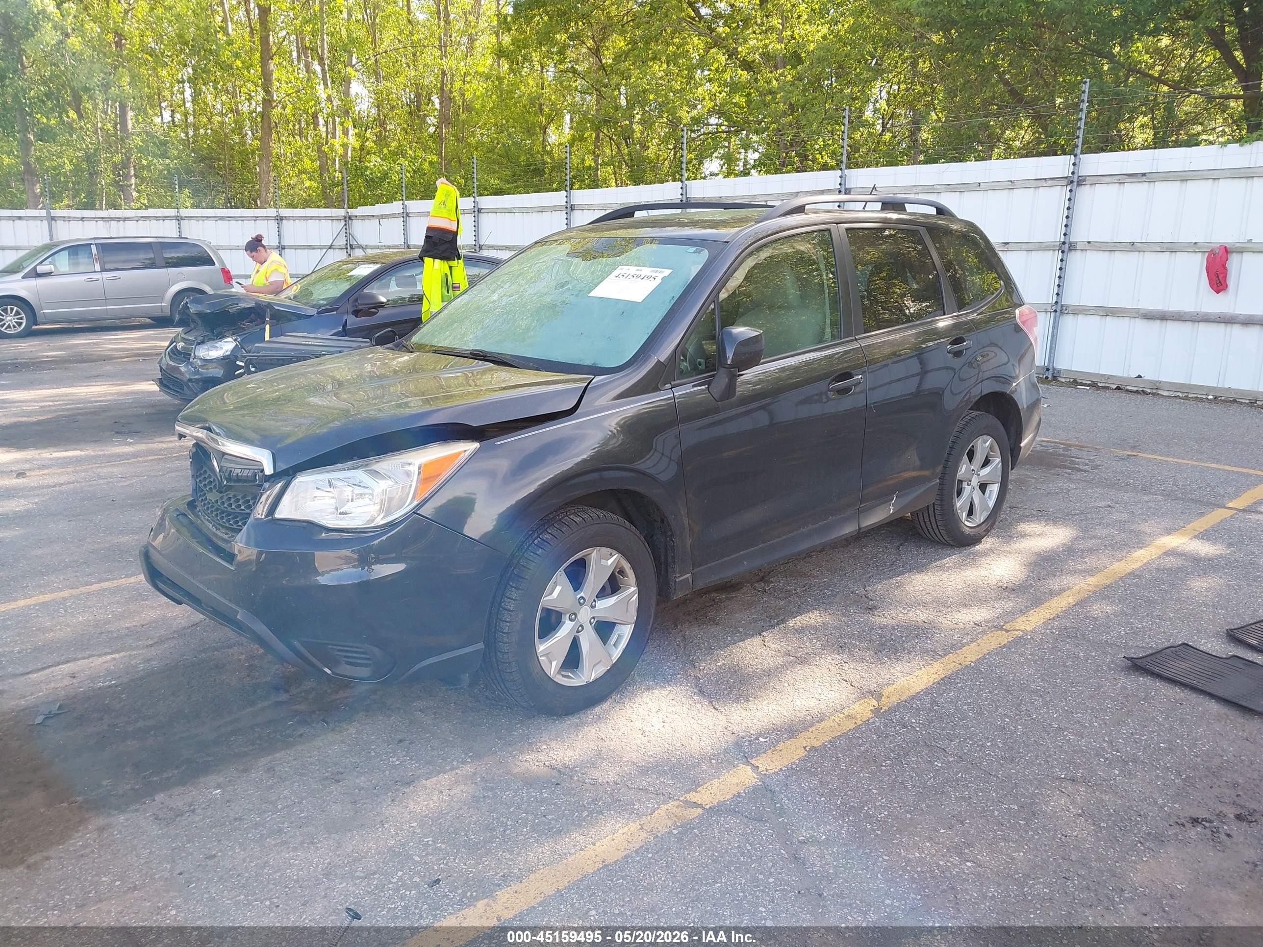 2015 Subaru Forester 2.5i Premium Черный vin: JF2SJADC9FH559509