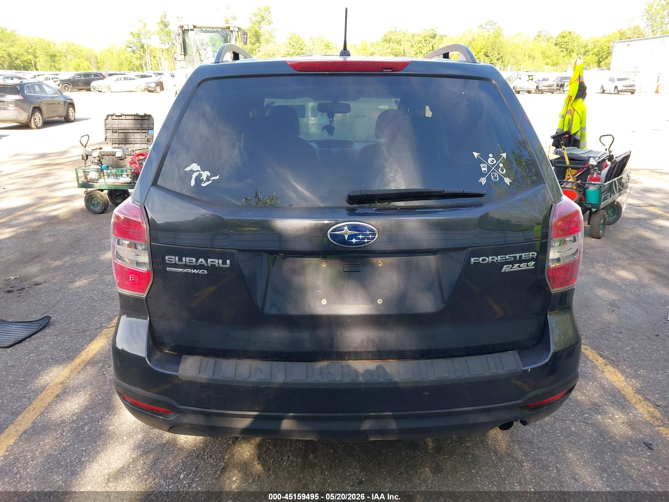 2015 Subaru Forester 2.5i Premium Черный vin: JF2SJADC9FH559509