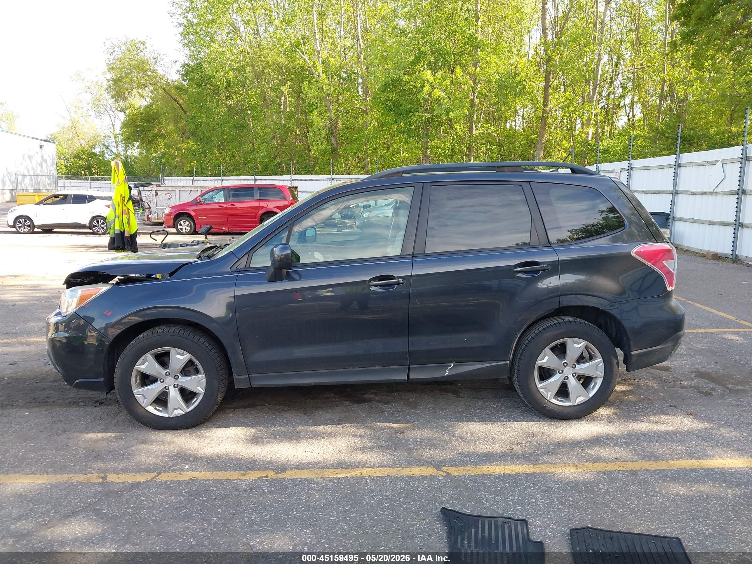 2015 Subaru Forester 2.5i Premium Черный vin: JF2SJADC9FH559509