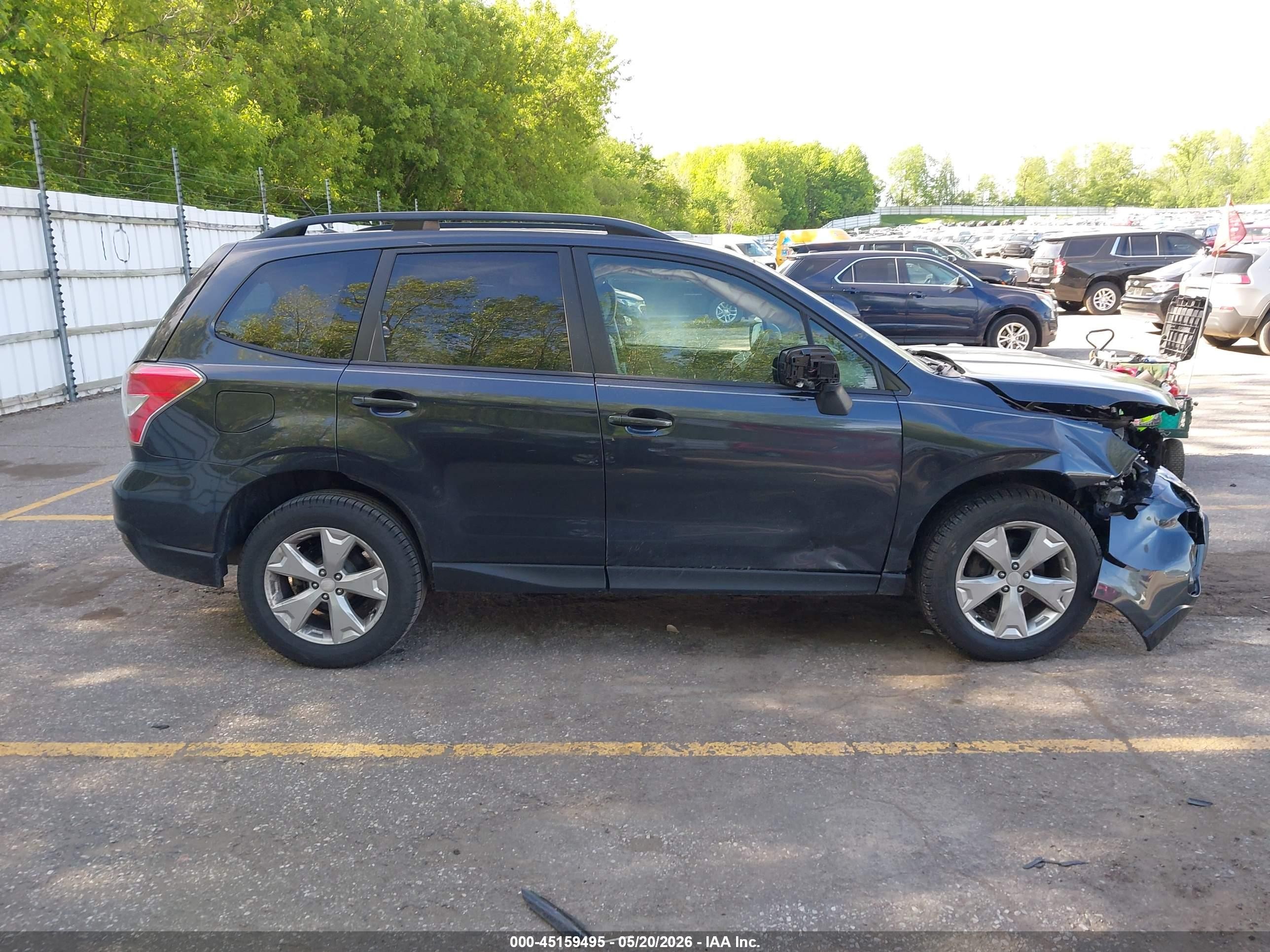 2015 Subaru Forester 2.5i Premium Черный vin: JF2SJADC9FH559509