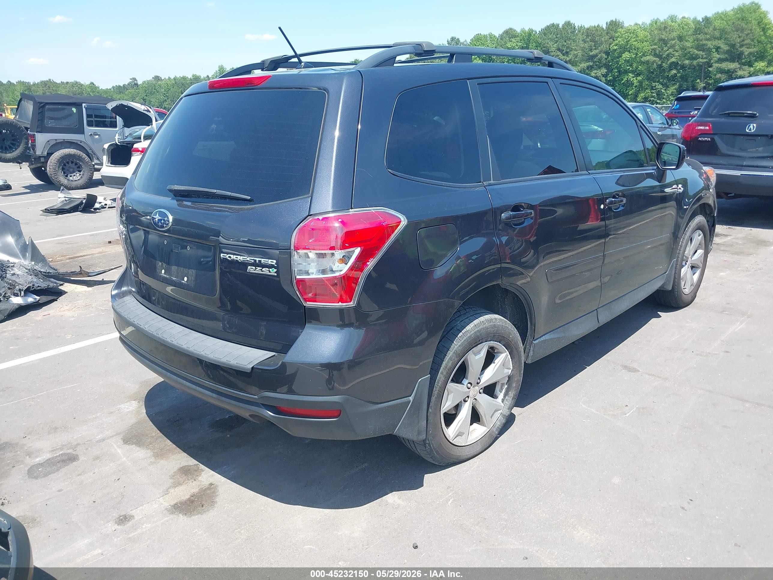 2015 Subaru Forester 2.5i Premium Gray vin: JF2SJADC9FH572079