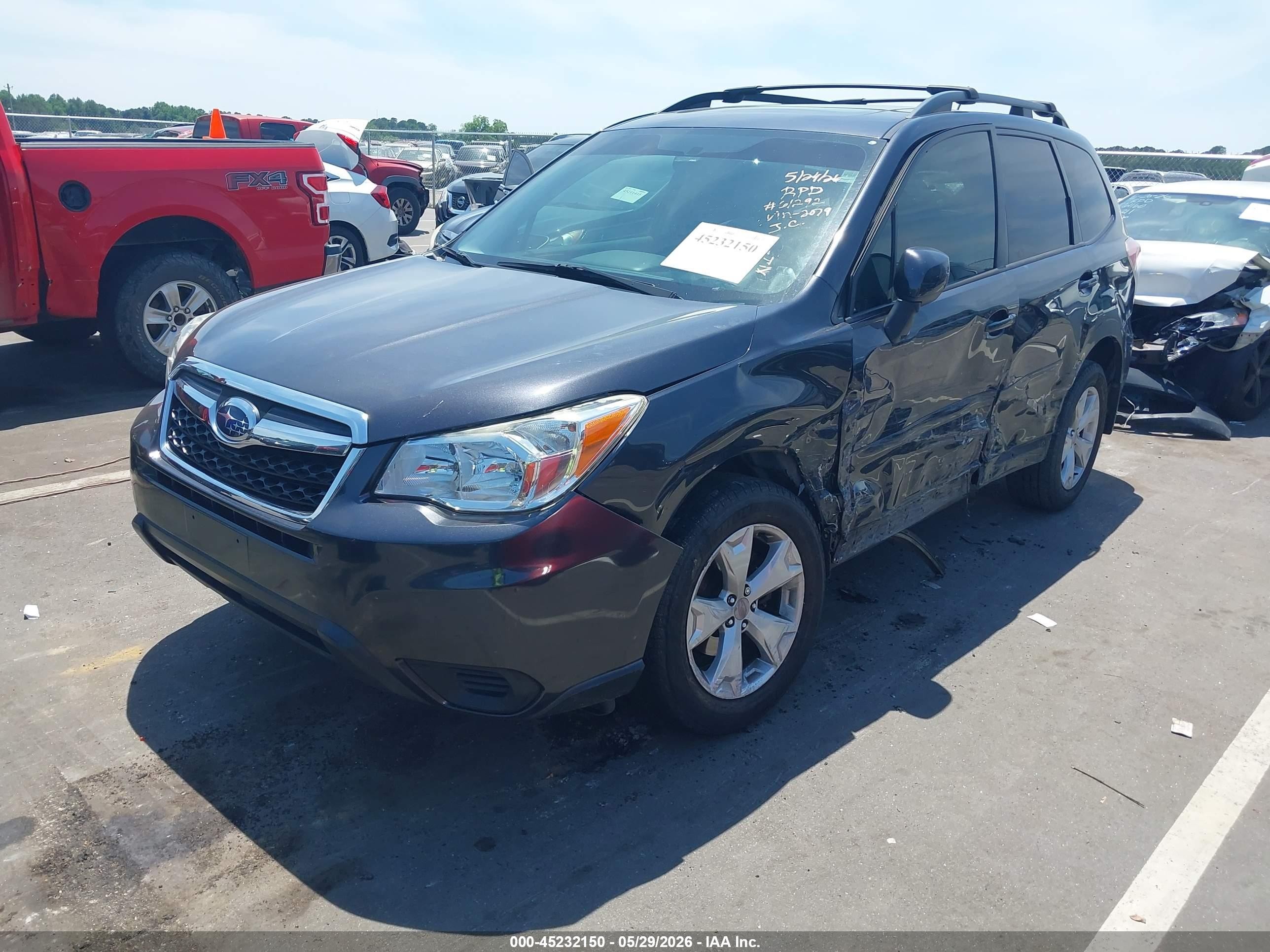 2015 Subaru Forester 2.5i Premium Gray vin: JF2SJADC9FH572079