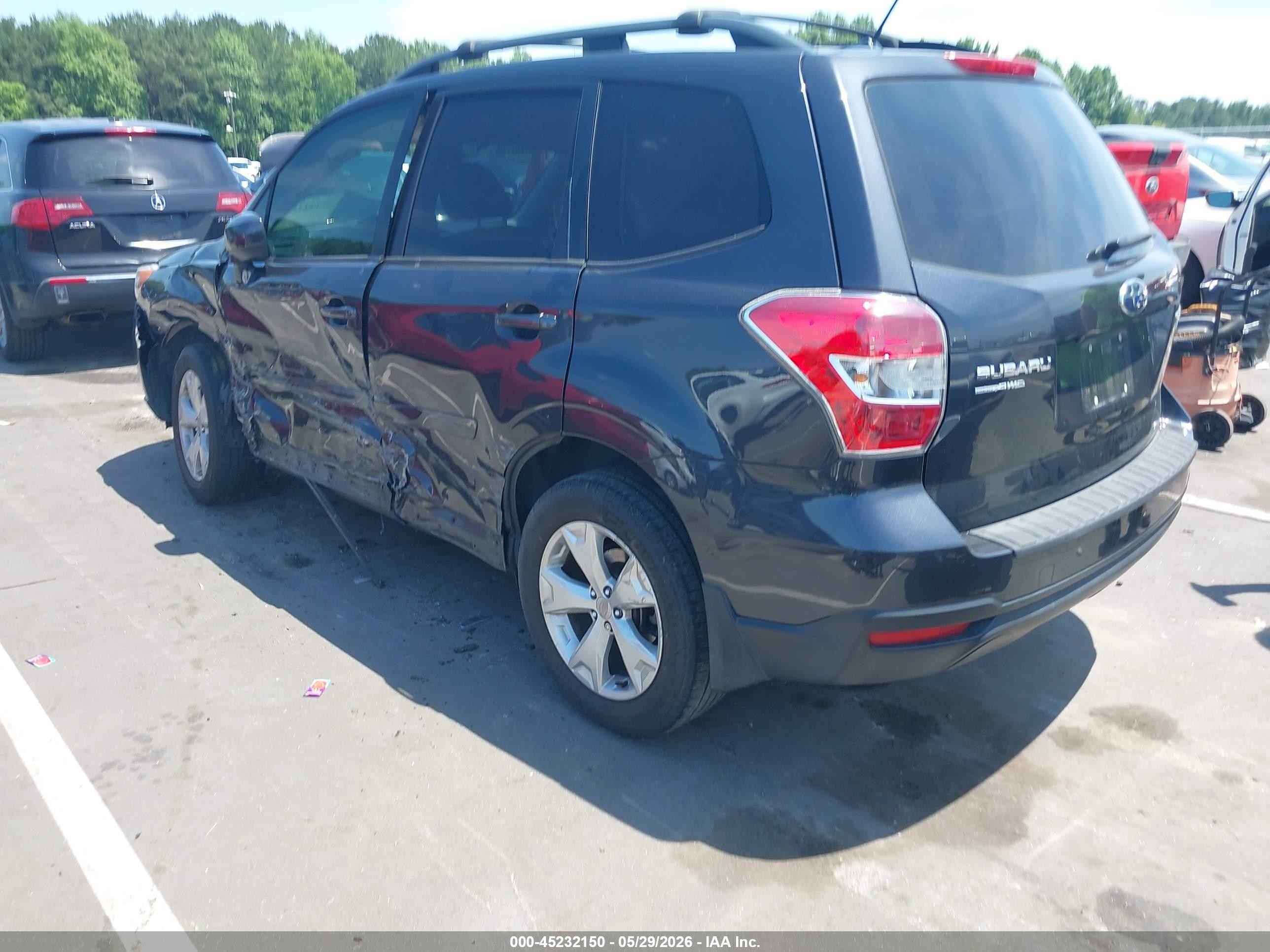 2015 Subaru Forester 2.5i Premium Gray vin: JF2SJADC9FH572079
