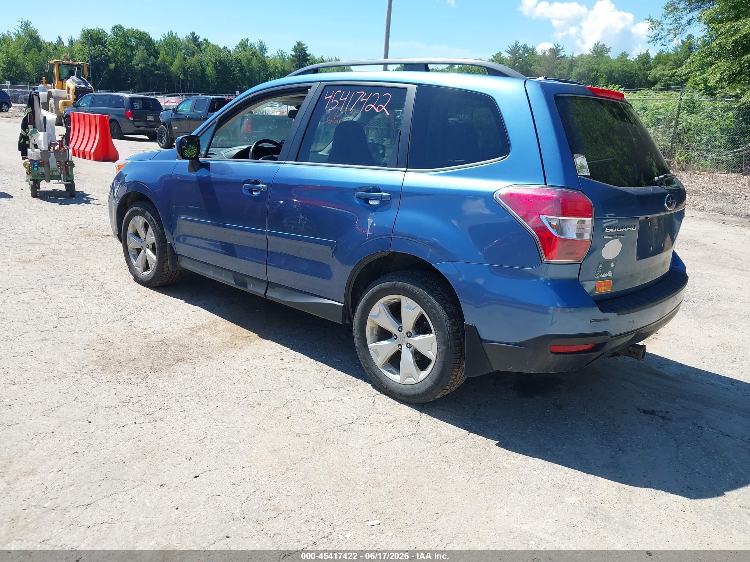 2015 Subaru Forester 2.5i Premium Blue vin: JF2SJADC9FH813784