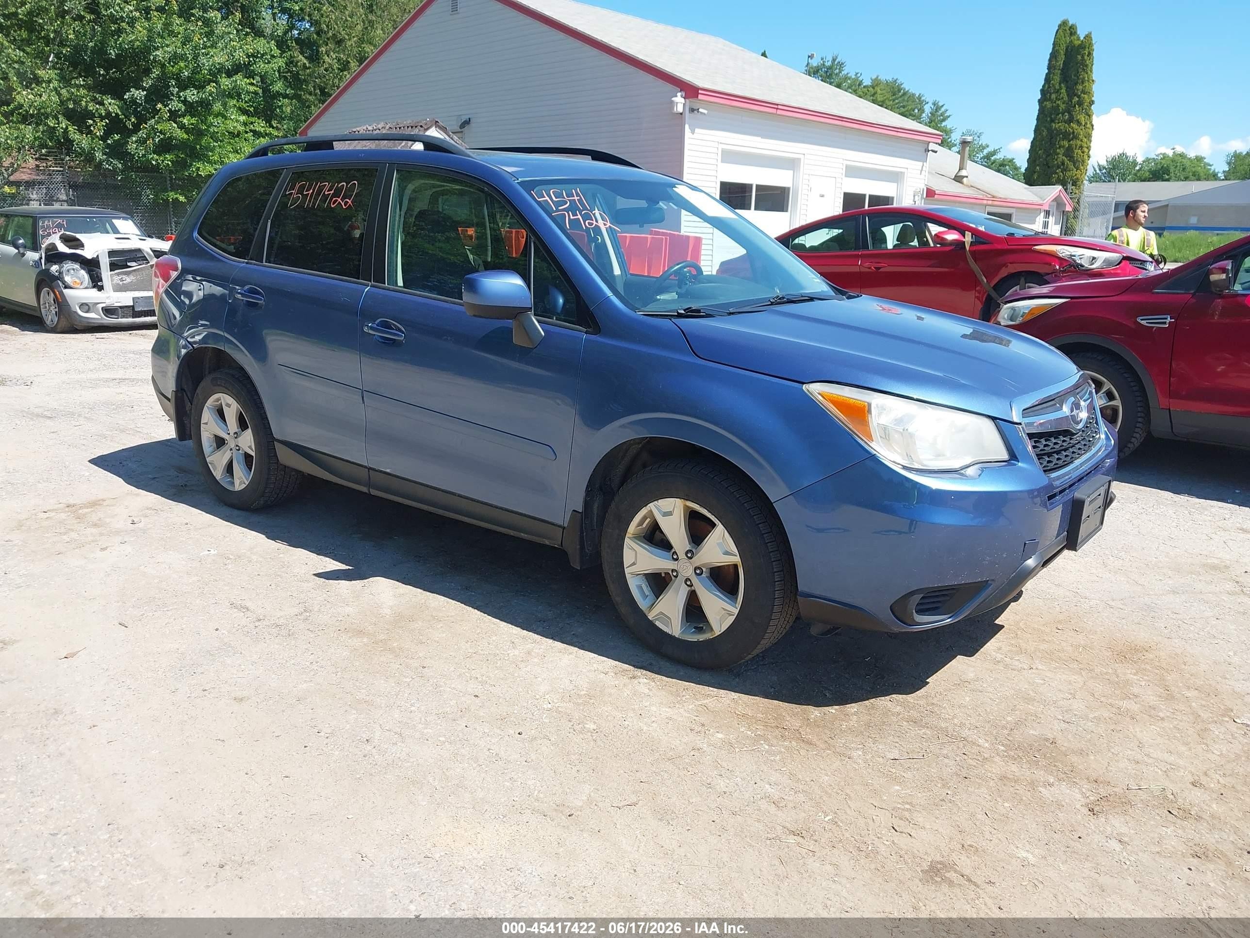 2015 Subaru Forester 2.5i Premium Blue vin: JF2SJADC9FH813784