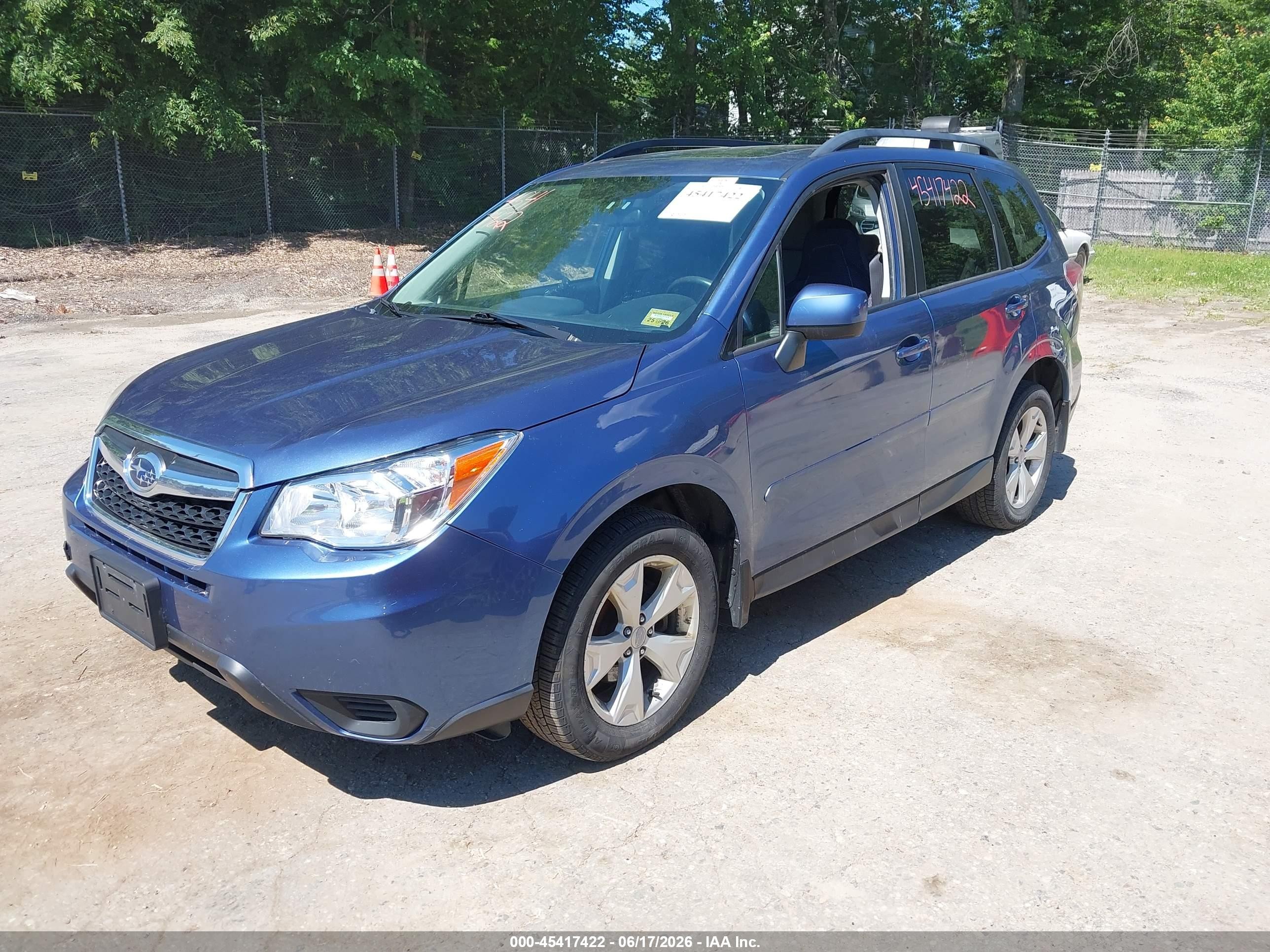 2015 Subaru Forester 2.5i Premium Blue vin: JF2SJADC9FH813784