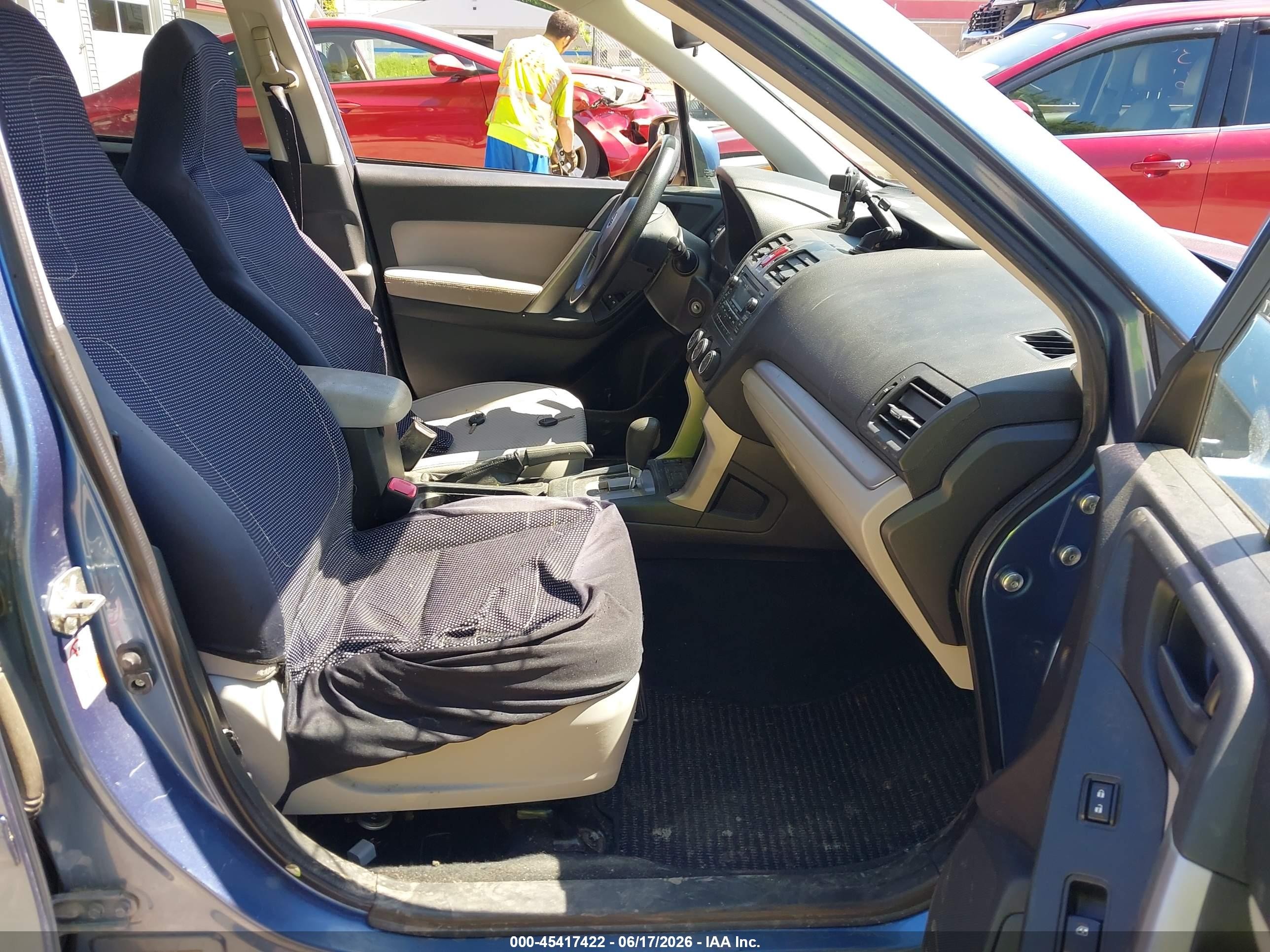 2015 Subaru Forester 2.5i Premium Blue vin: JF2SJADC9FH813784