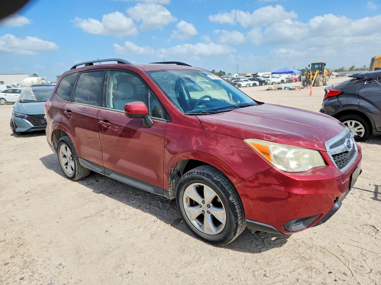2015 Subaru Forester 2.5i Premium Red vin: JF2SJADCXFH403849