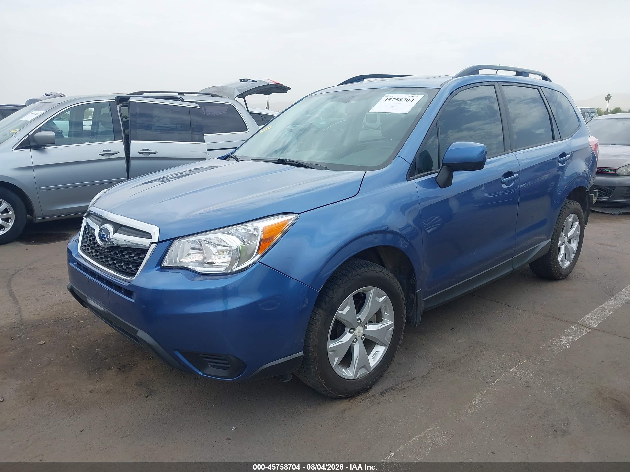 2015 Subaru Forester 2.5i Premium Blue vin: JF2SJADCXFH415967